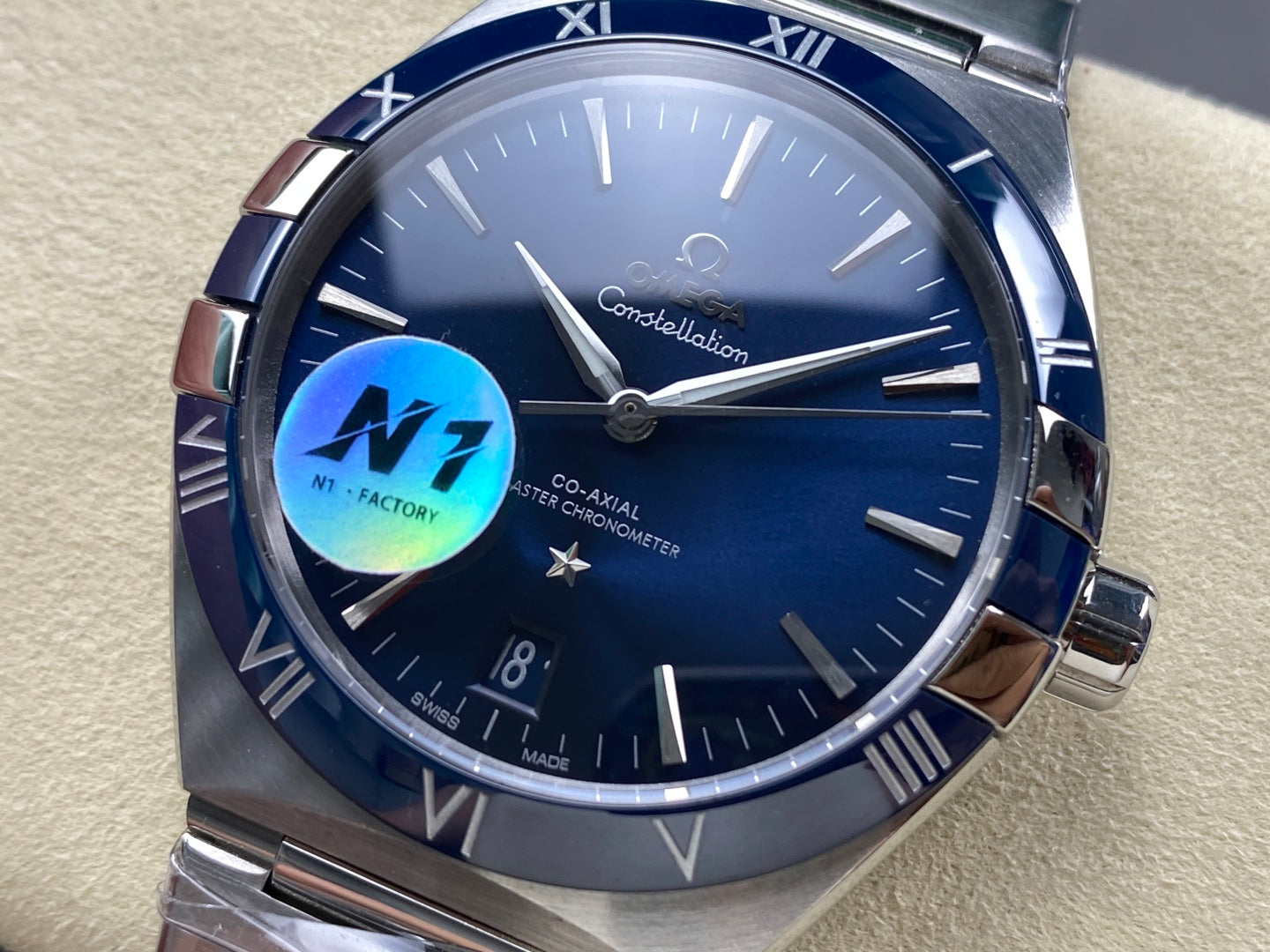 Omega Constellation Co-Axial Master Chronometer 41 mm Stainless Steel Case Blue Dial