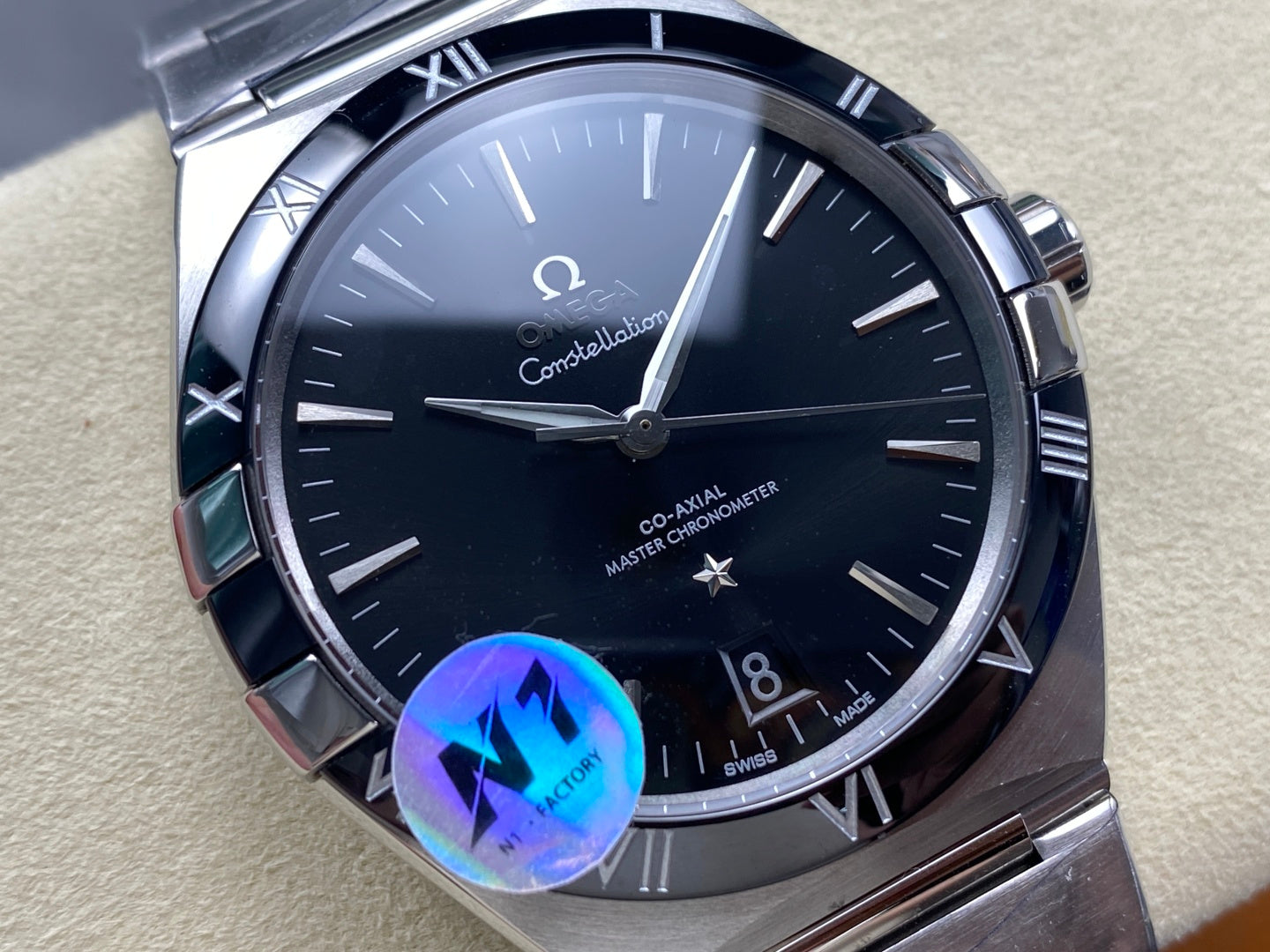 Omega Constellation Co-Axial Master Chronometer 41 mm Stainless Steel Case Black Dial