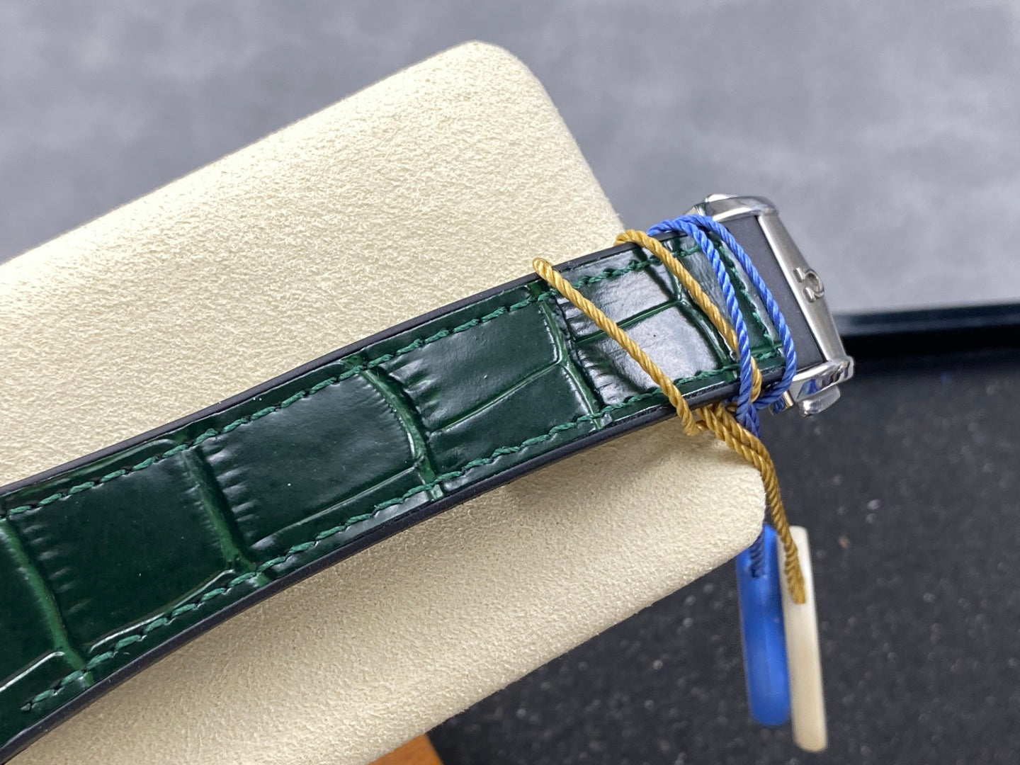 Omega Constellation Co-Axial Master Chronometer 41 mm Green Dial Green Leather Strap