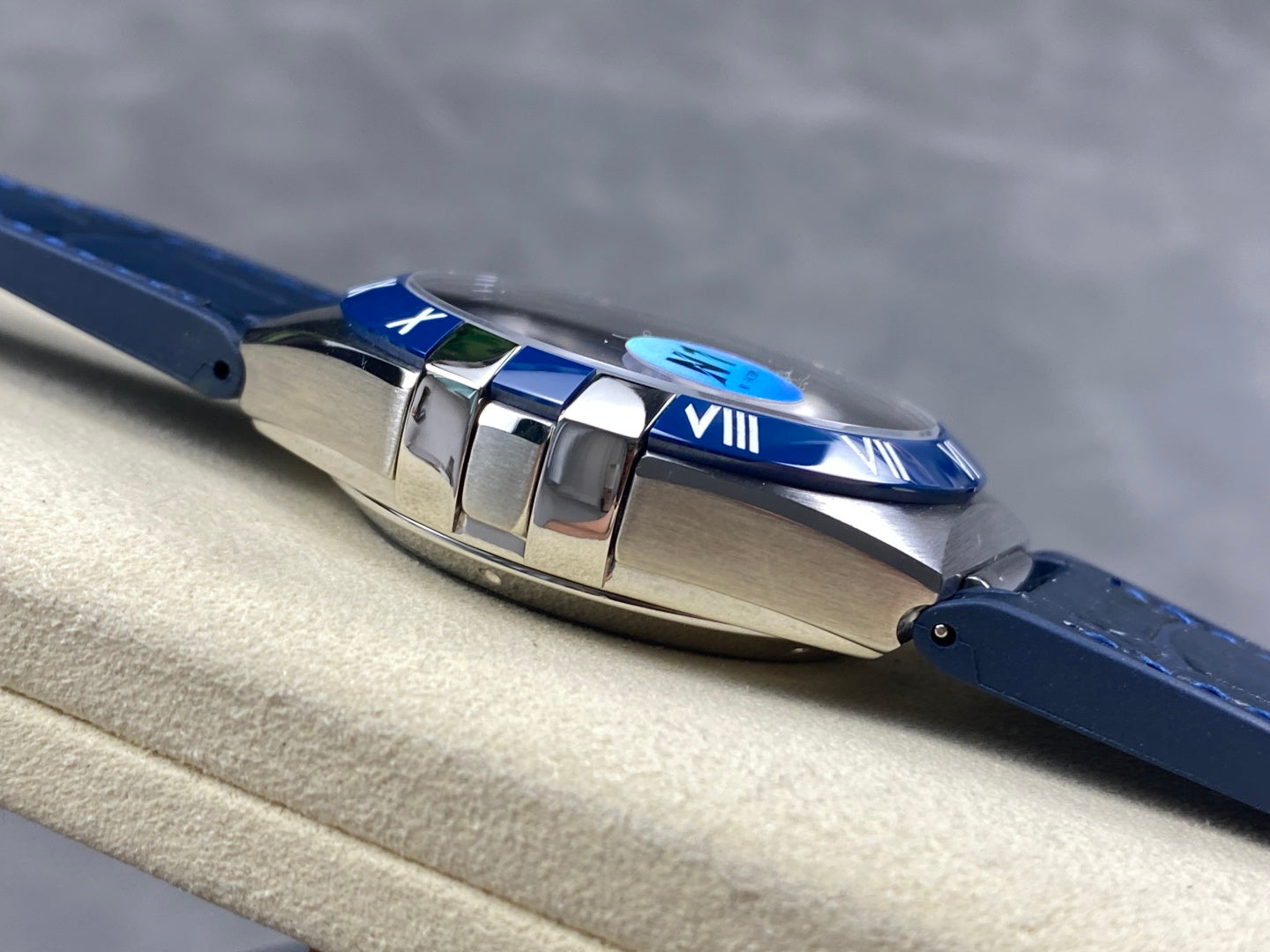 Omega Constellation Co-Axial Master Chronometer 41 mm White Dial Blue Leather Strap