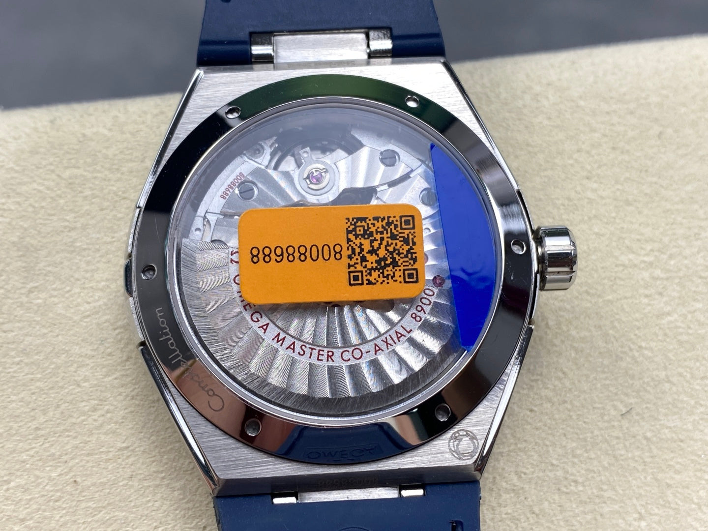 Omega Constellation Co-Axial Master Chronometer 41 mm White Dial Blue Leather Strap