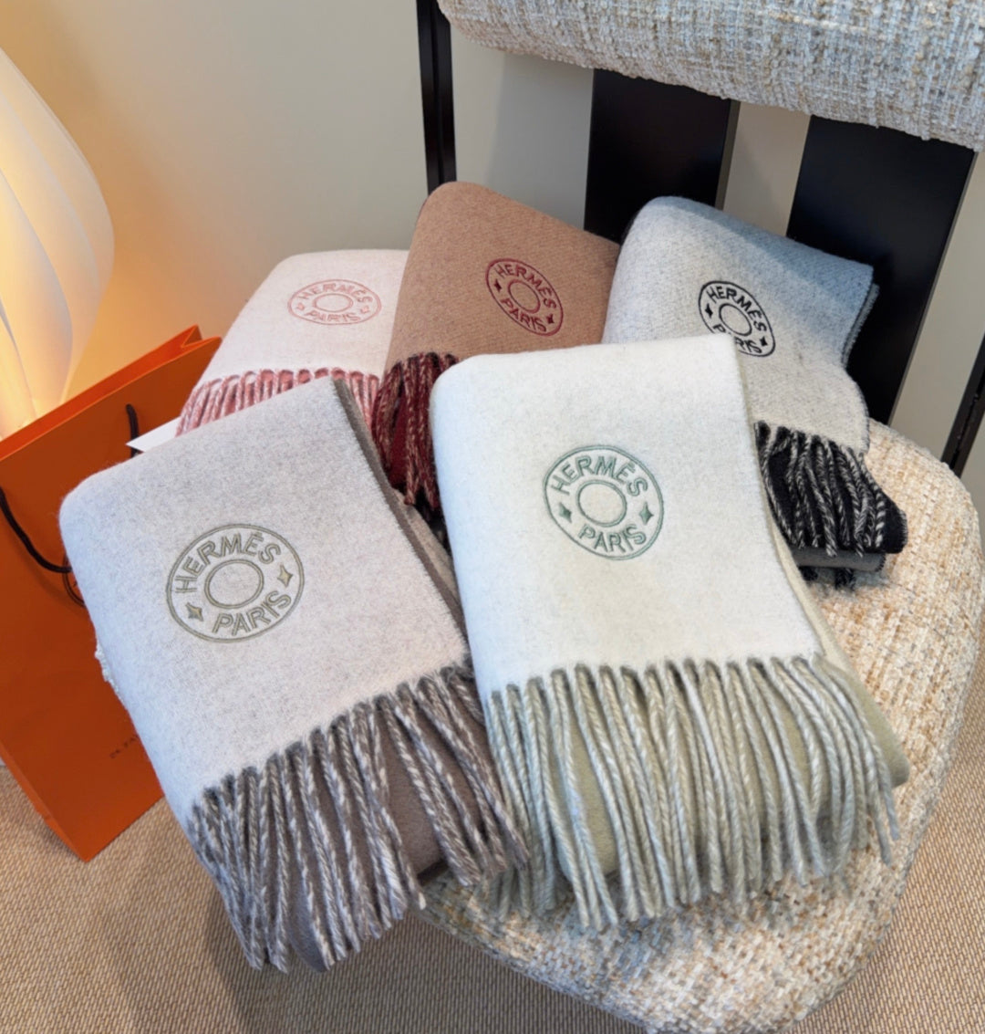 HM Scarf 190 CM Dark Gray Wool 969498