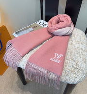 LV Scarf 180cm Pastel Pink Cashmere 973407