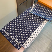 LV  Latest Style Scarf 180cm Dark Blue Knitted Cashmere 973140