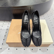 CL x Margiela 25 Diamond Pumps Black Fabric Lace Swarovski  296038