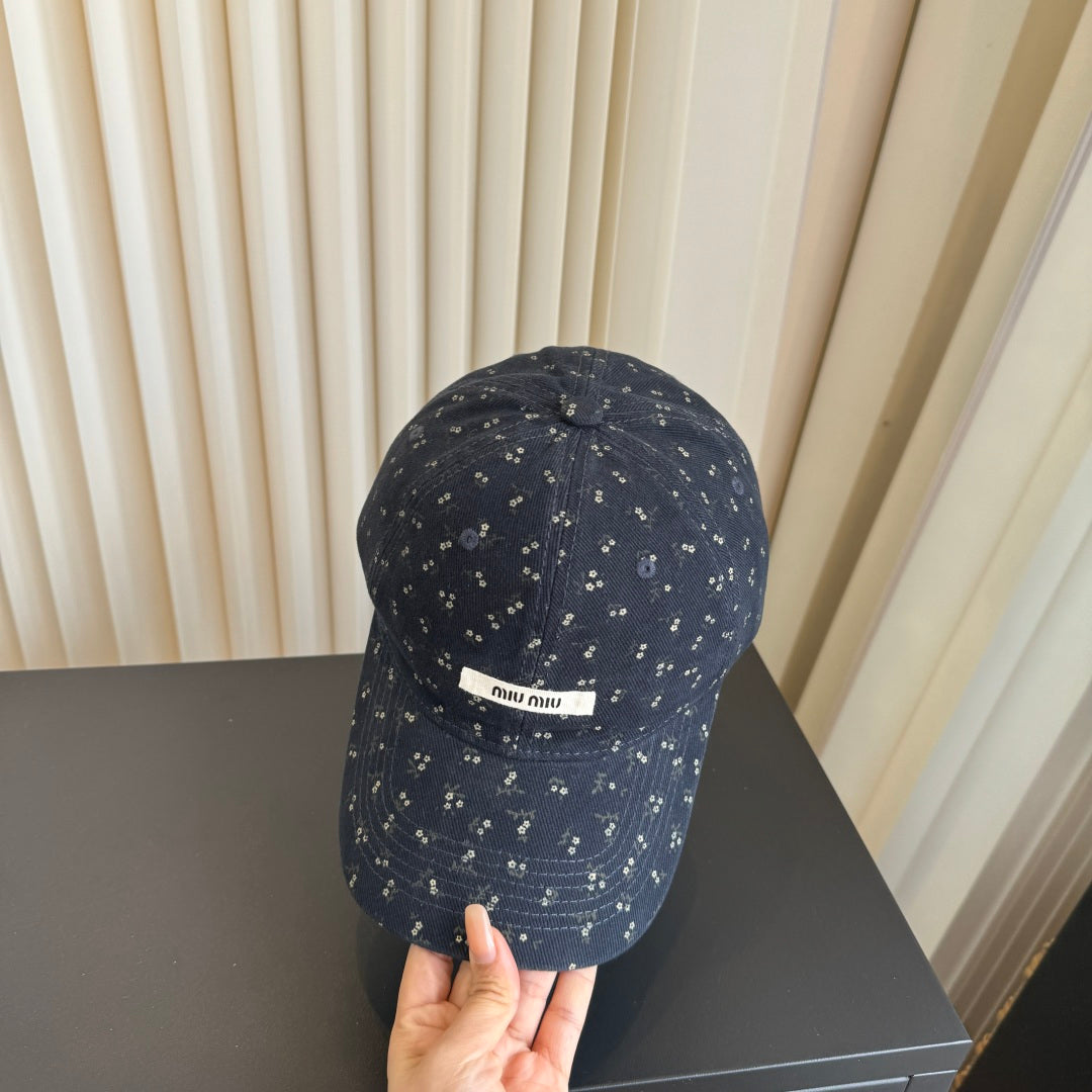 Miumiu Floral Print Baseball Cap 413004