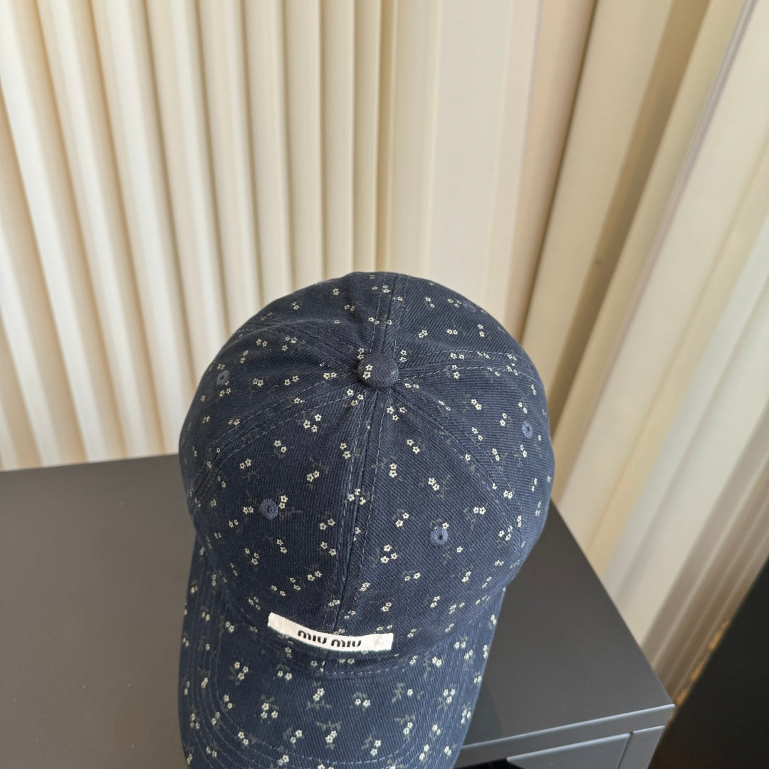 Miumiu Floral Print Baseball Cap 413004