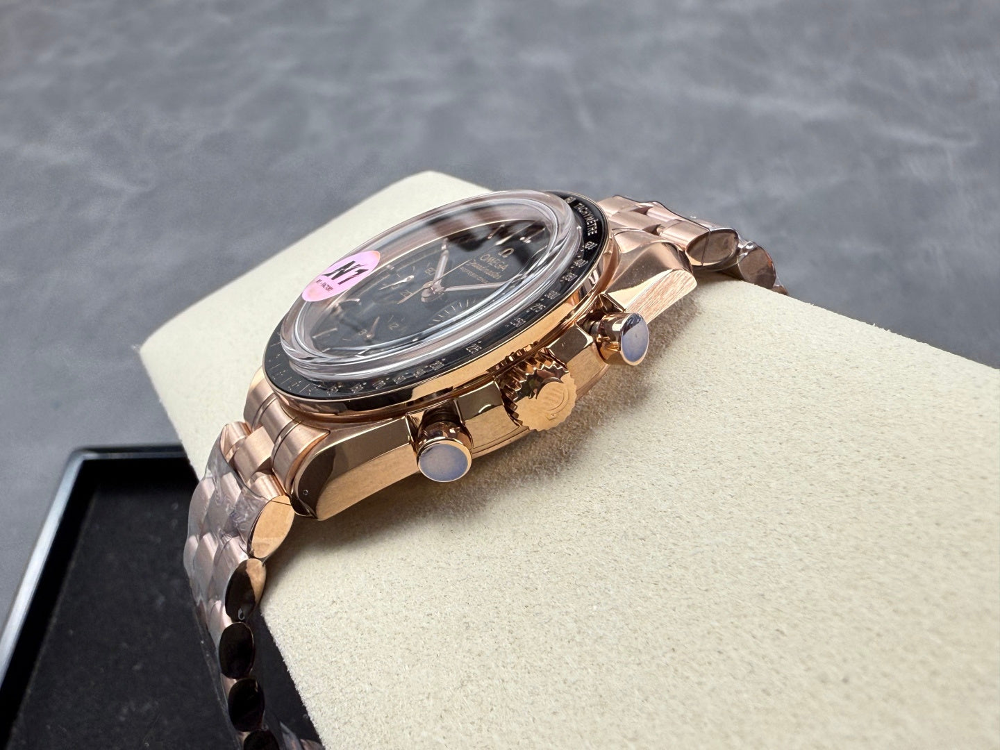 Omega Speedmaster Professional Moonwatch 42mm Rose Gold Black Dial 233474