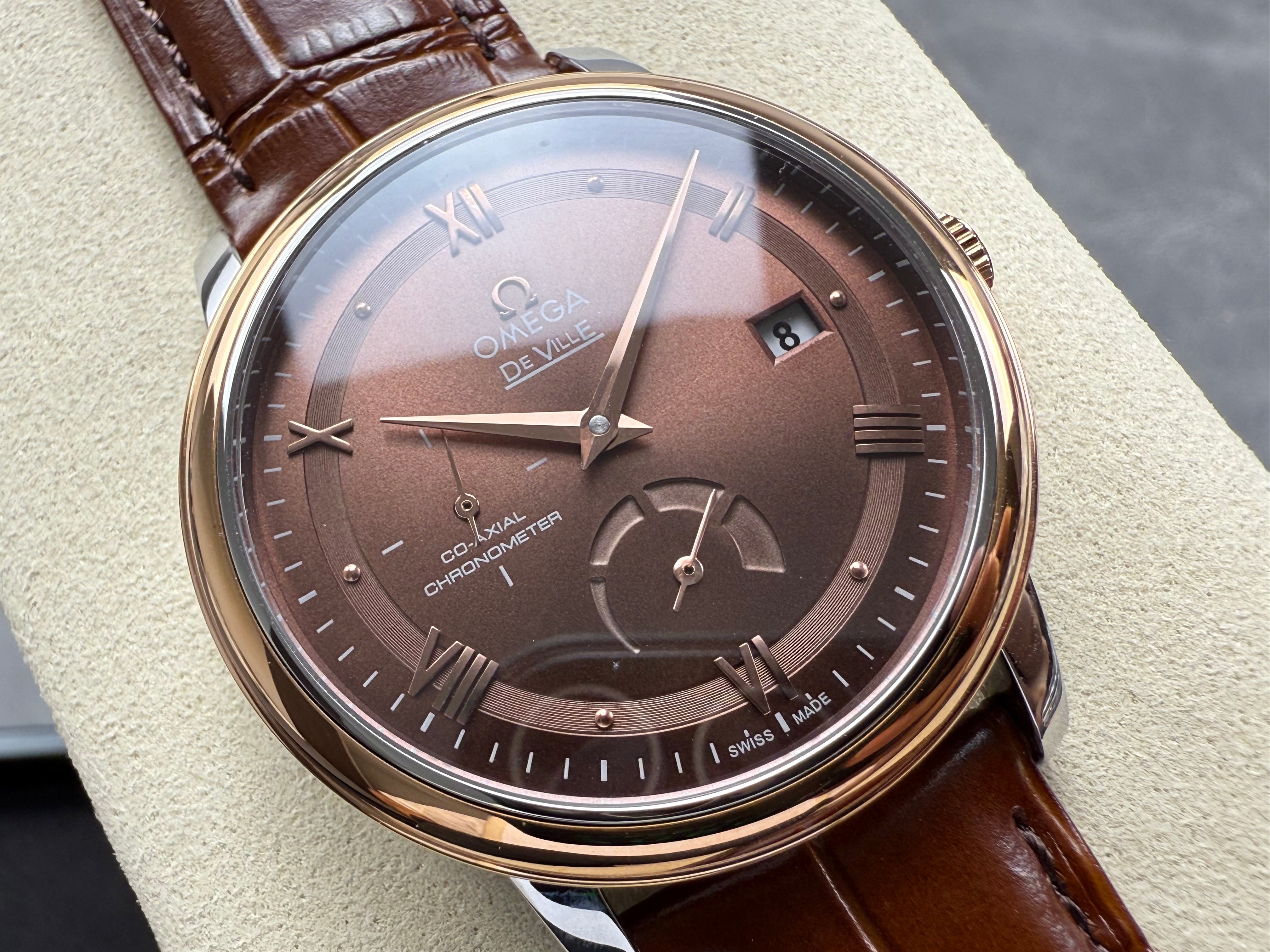 Omega De Ville Prestige Co-Axial Power Reserve 39.5 mm Brown Dial