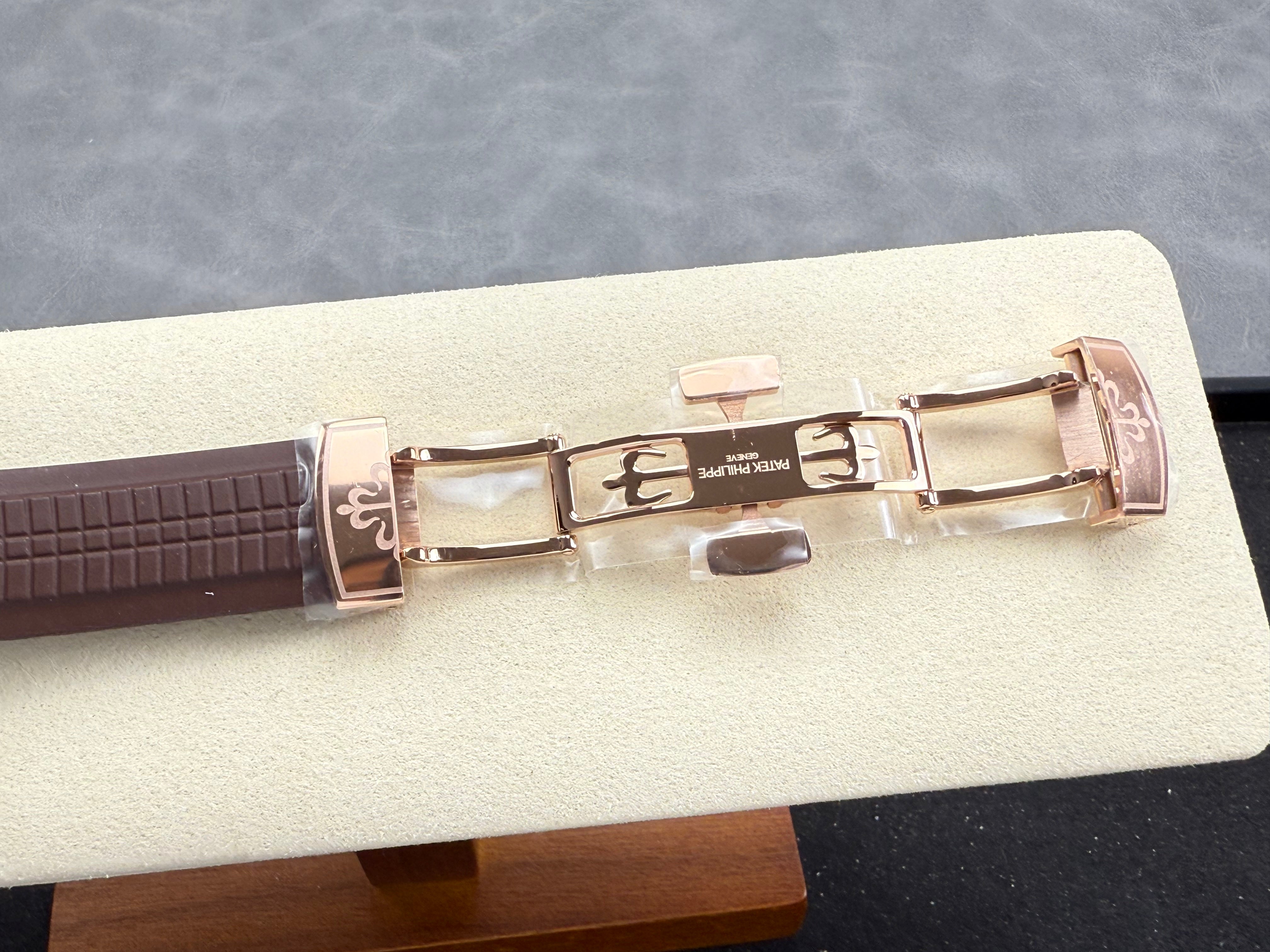 Patek Philippe Aquanaut Travel Time 40mm Brown Dial Rose Gold Case