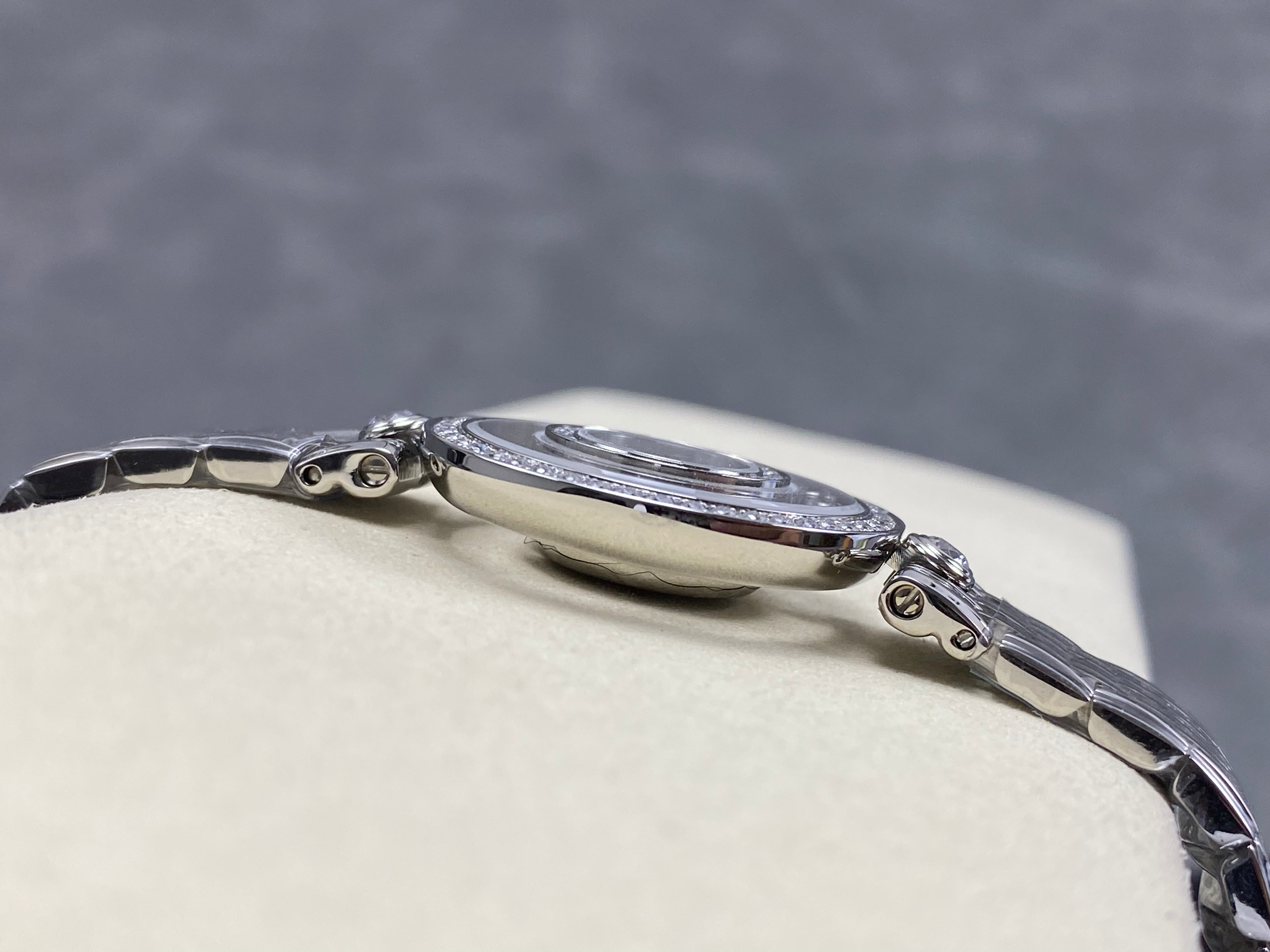 Chopard Happy 28mm Mop Dial Diamond Bezel Steel