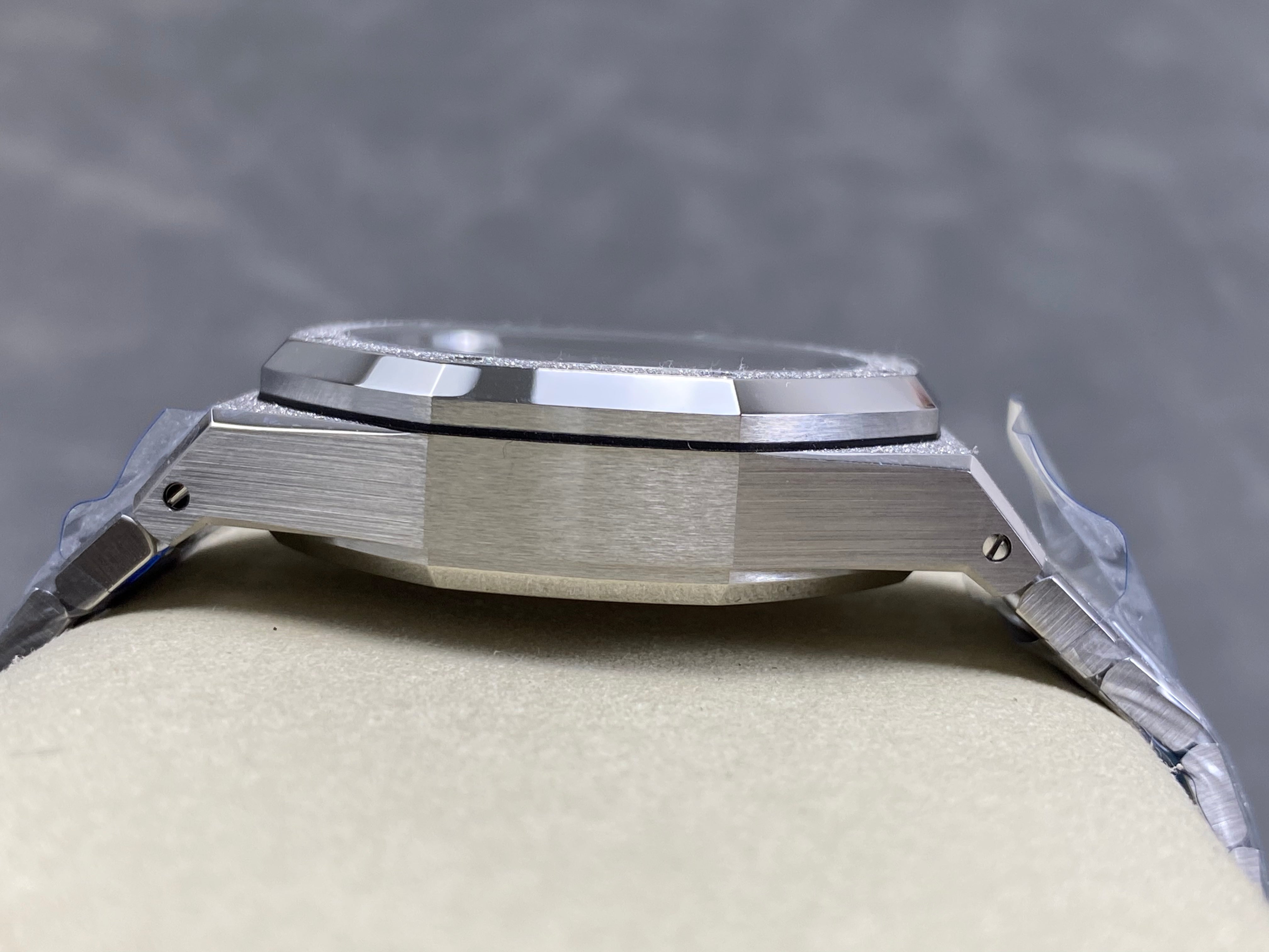 Audemars Piguet Royal Oak Chronograph 41mm Frosted Steel Case Blue Dial