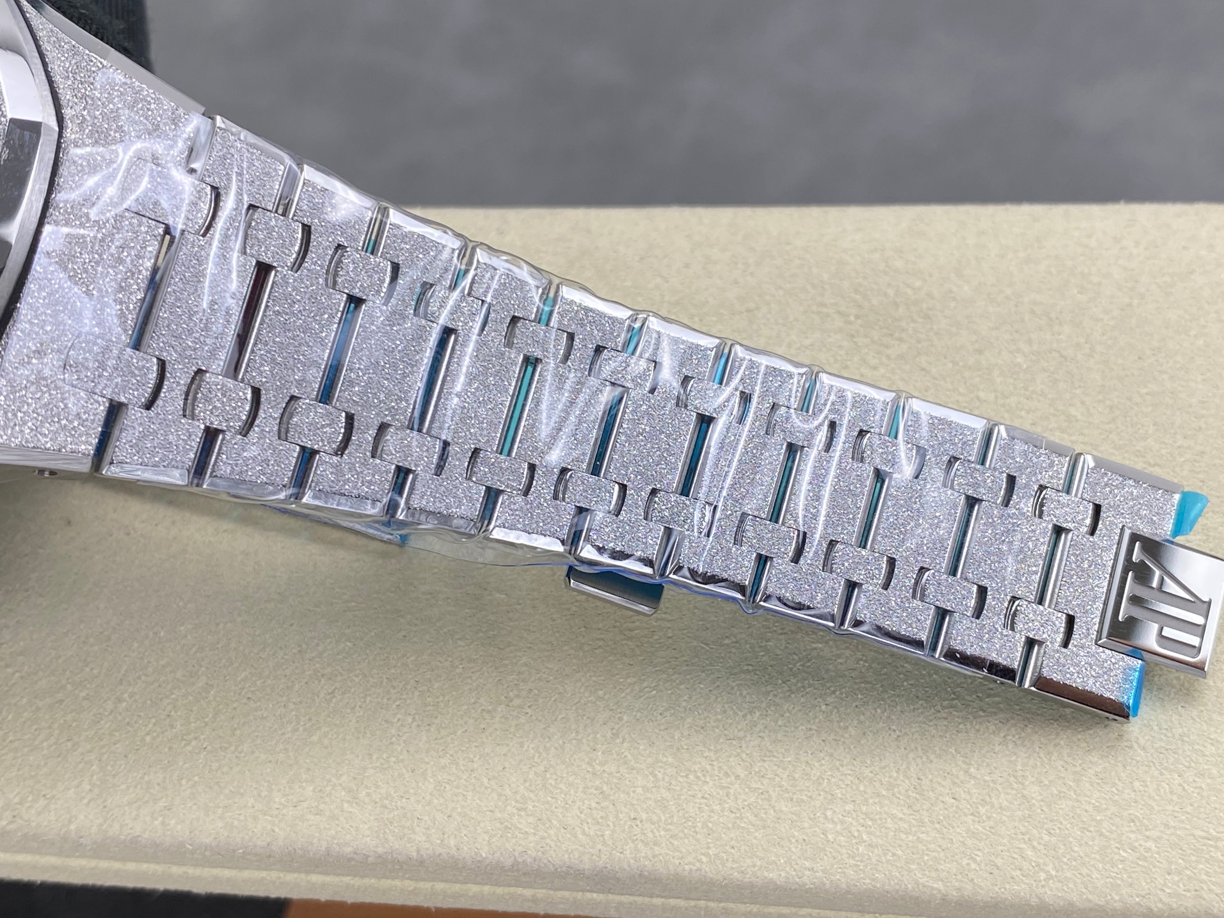 Audemars Piguet Royal Oak Chronograph 41mm Frosted Steel Case Grey Dial