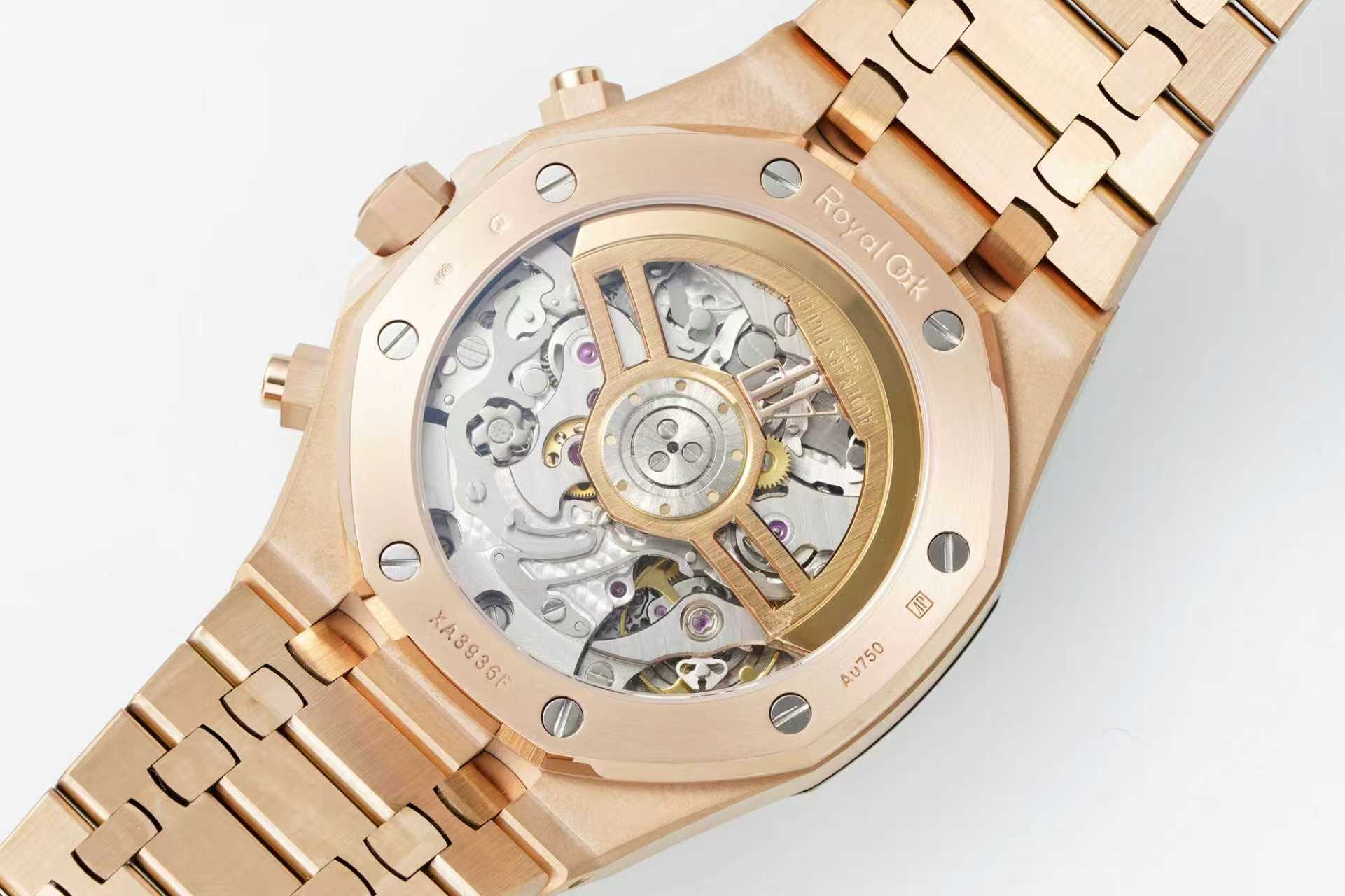 Audemars Piguet Royal Oak Chronograph 41mm Rose Gold Blue Rose Gold Dial