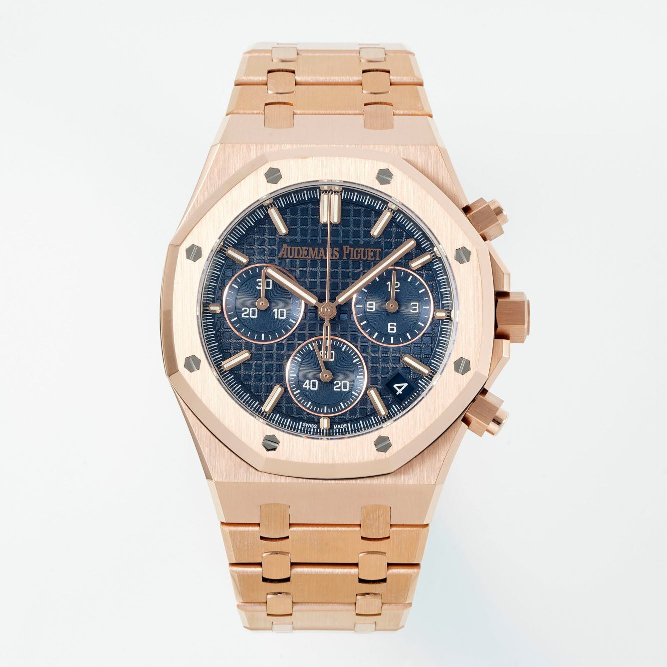 Audemars Piguet Royal Oak Chronograph 41mm Rose Gold Blue Dial