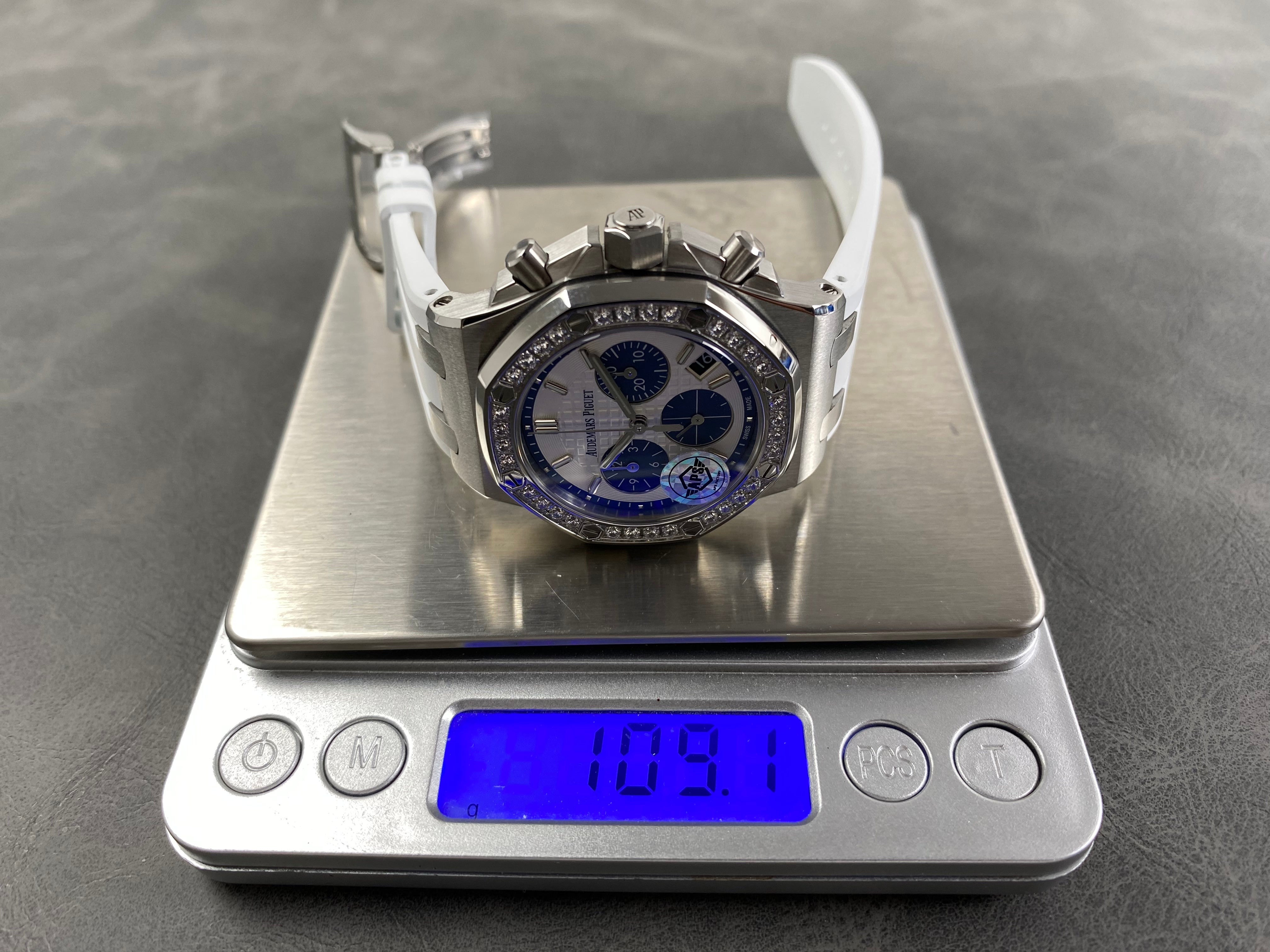 Audemars Piguet Royal Oak Chronograph 37mm White Blue Dial