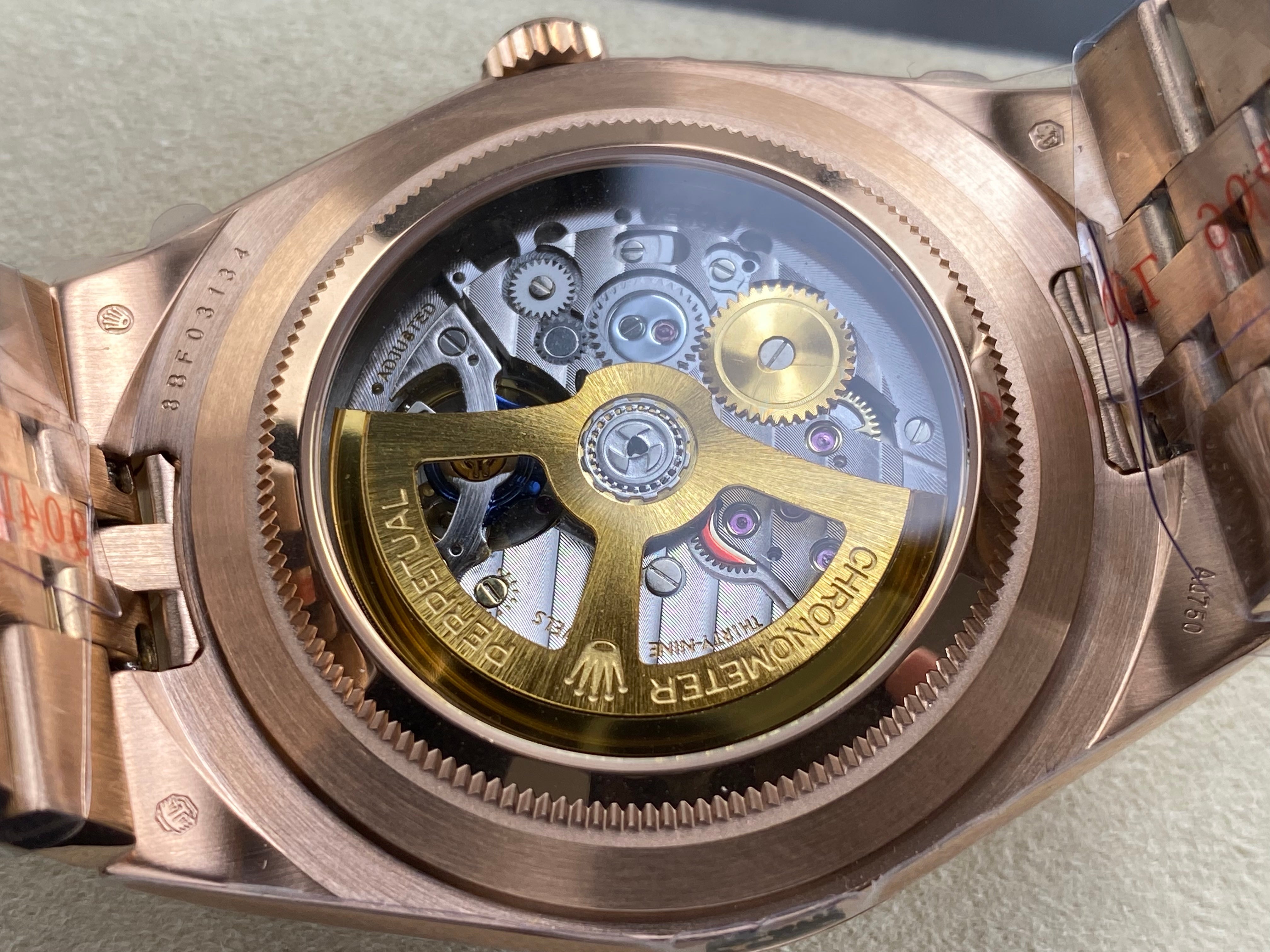 Rolex Land-Dweller Pink Gold White Dial