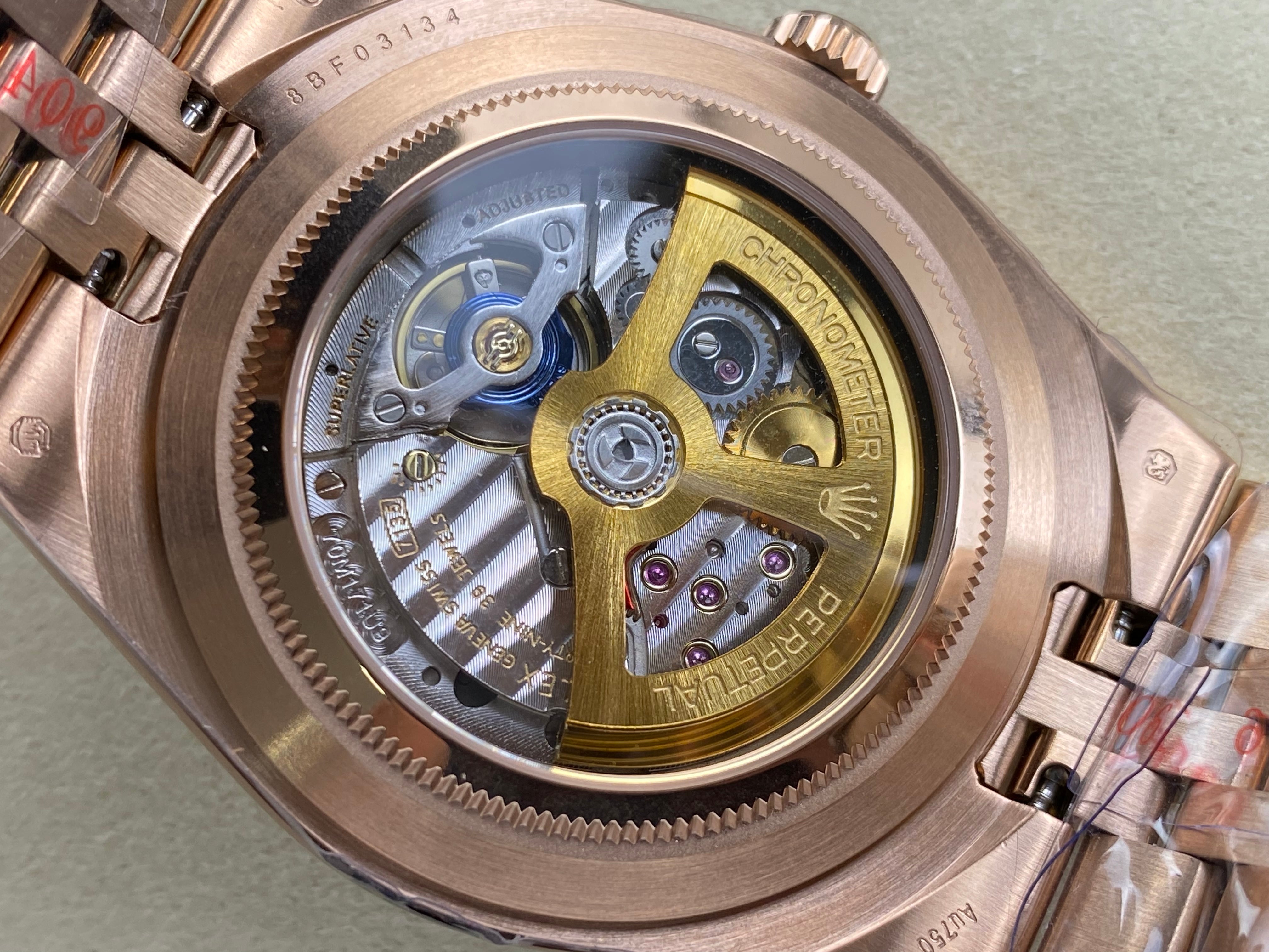 Rolex Land-Dweller Pink Gold White Dial