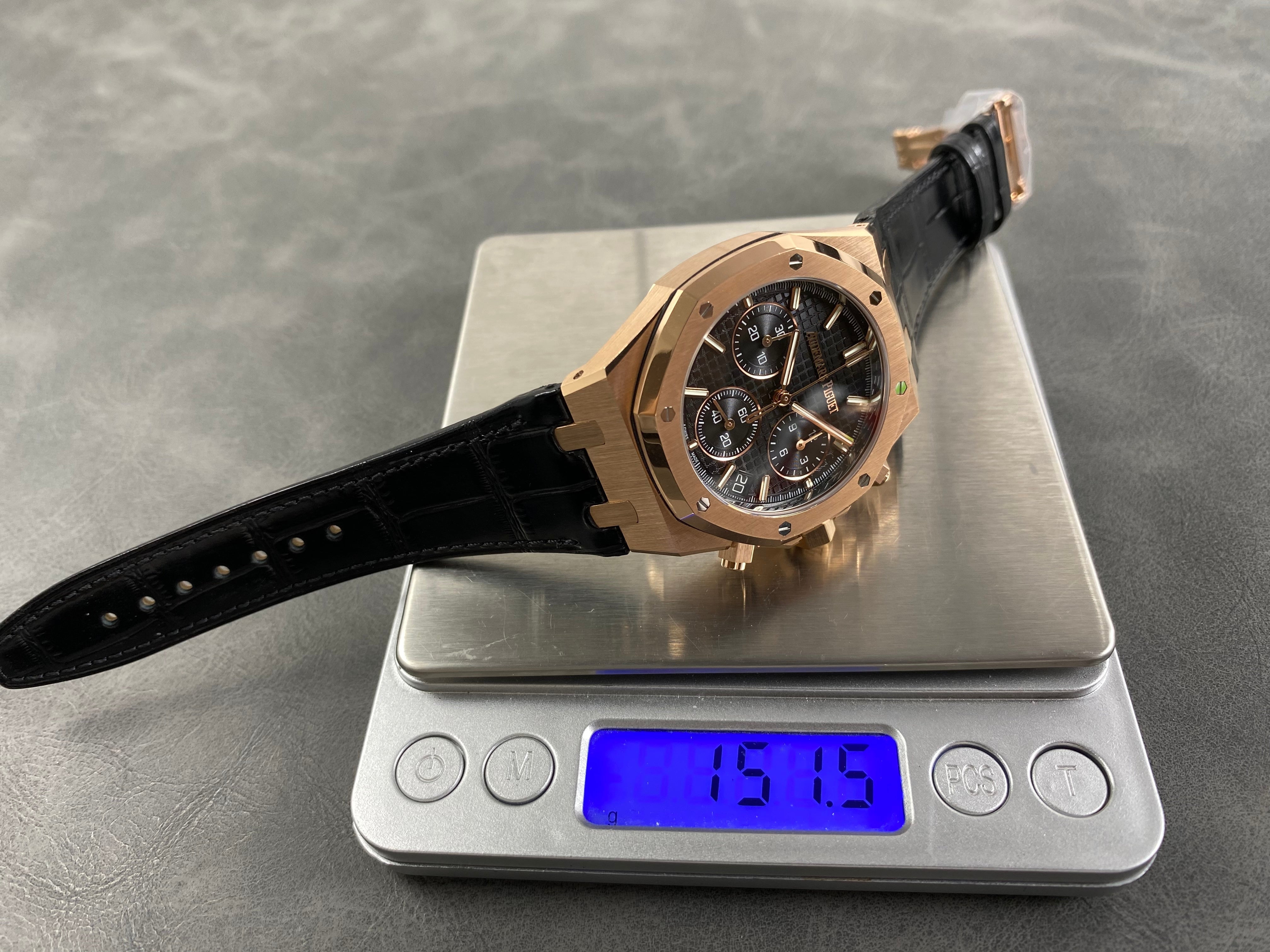 Audemars Piguet Royal Oak Chronograph 41mm Rose Gold Black Dial