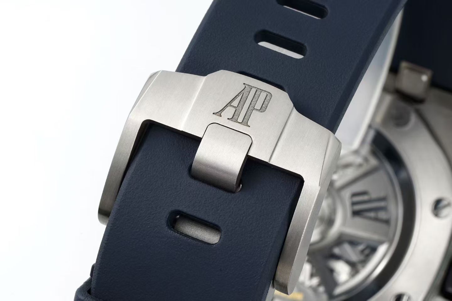 Audemars Piguet Royal Oak Chronograph 41mm Blue Grey Dial Rubber Strap