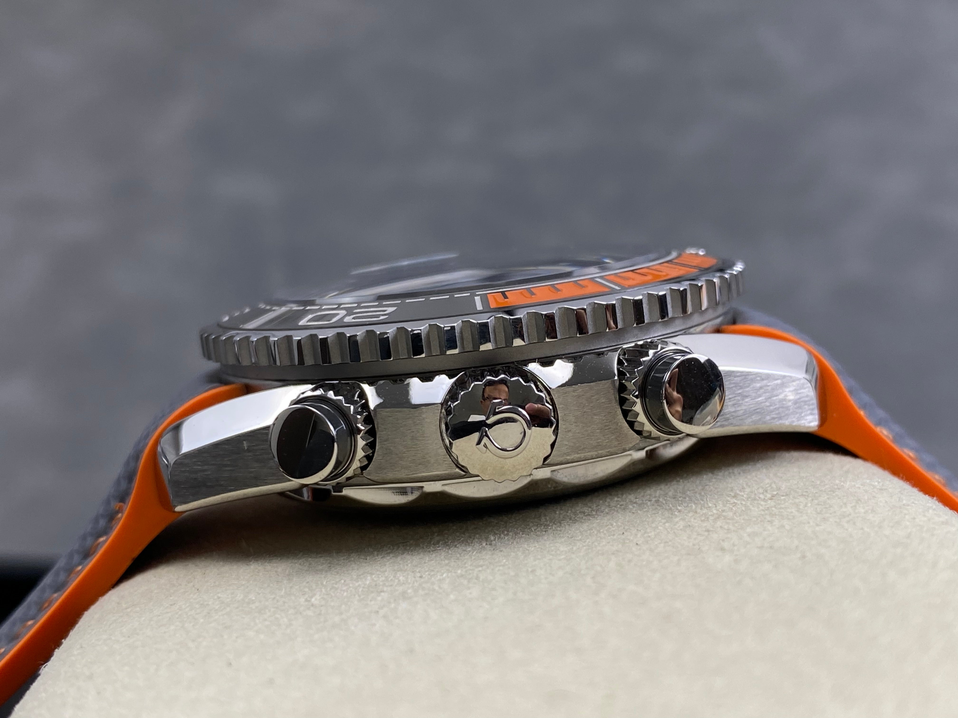 Omega Seamaster 46mm Dark Gray Dial Rubber Strap