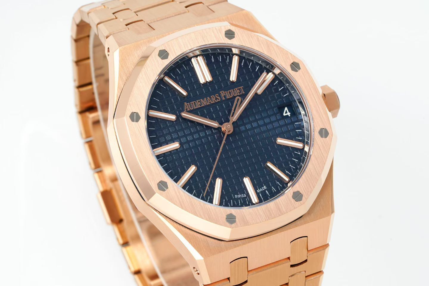 Audemars Piguet Royal Oak Selfwinding 41mm 15510 Rose Gold Dark Blue Dial