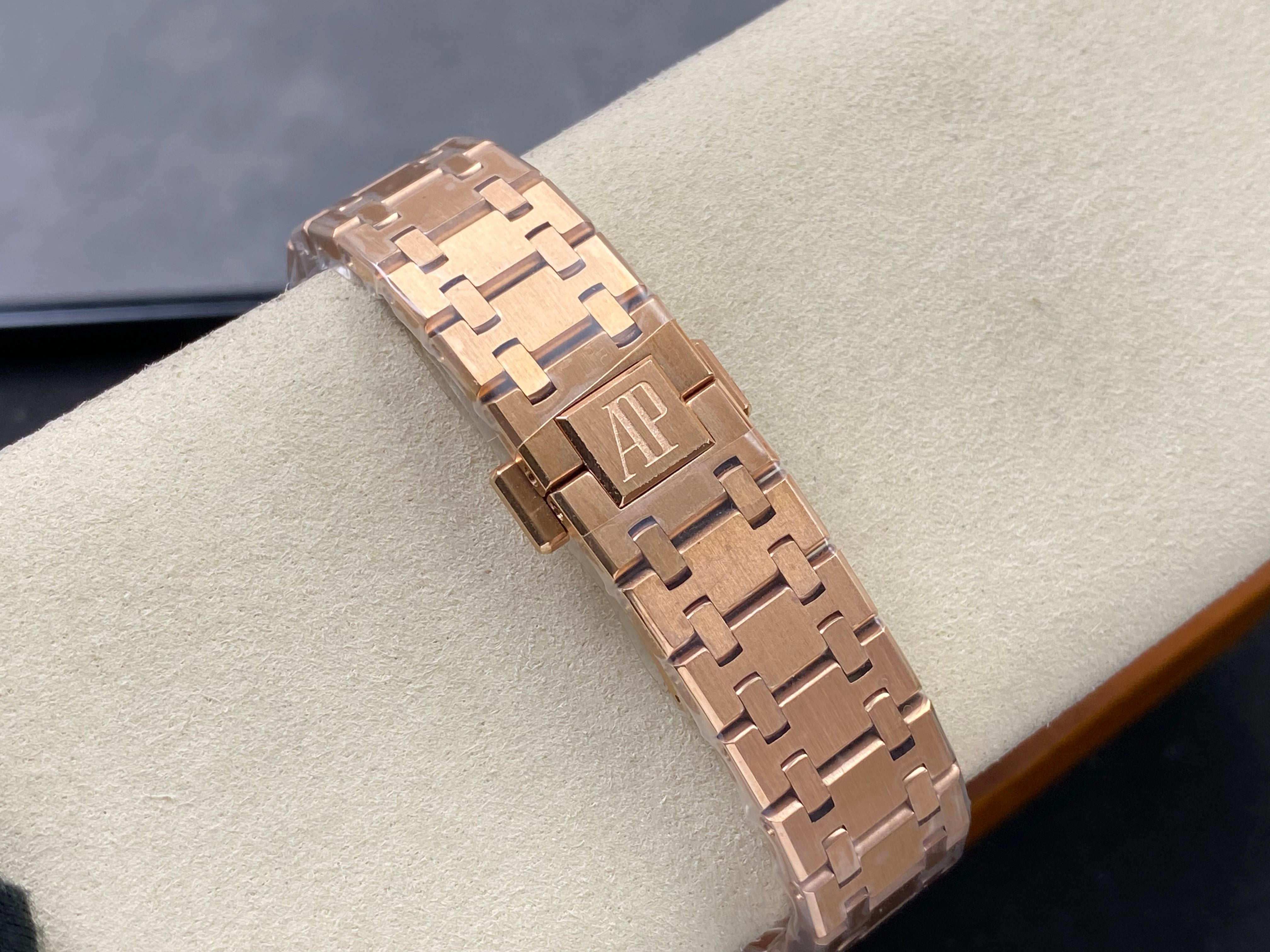 Audemars Piguet Royal Oak 37mm Rose Gold White Dial Diamond Bezel