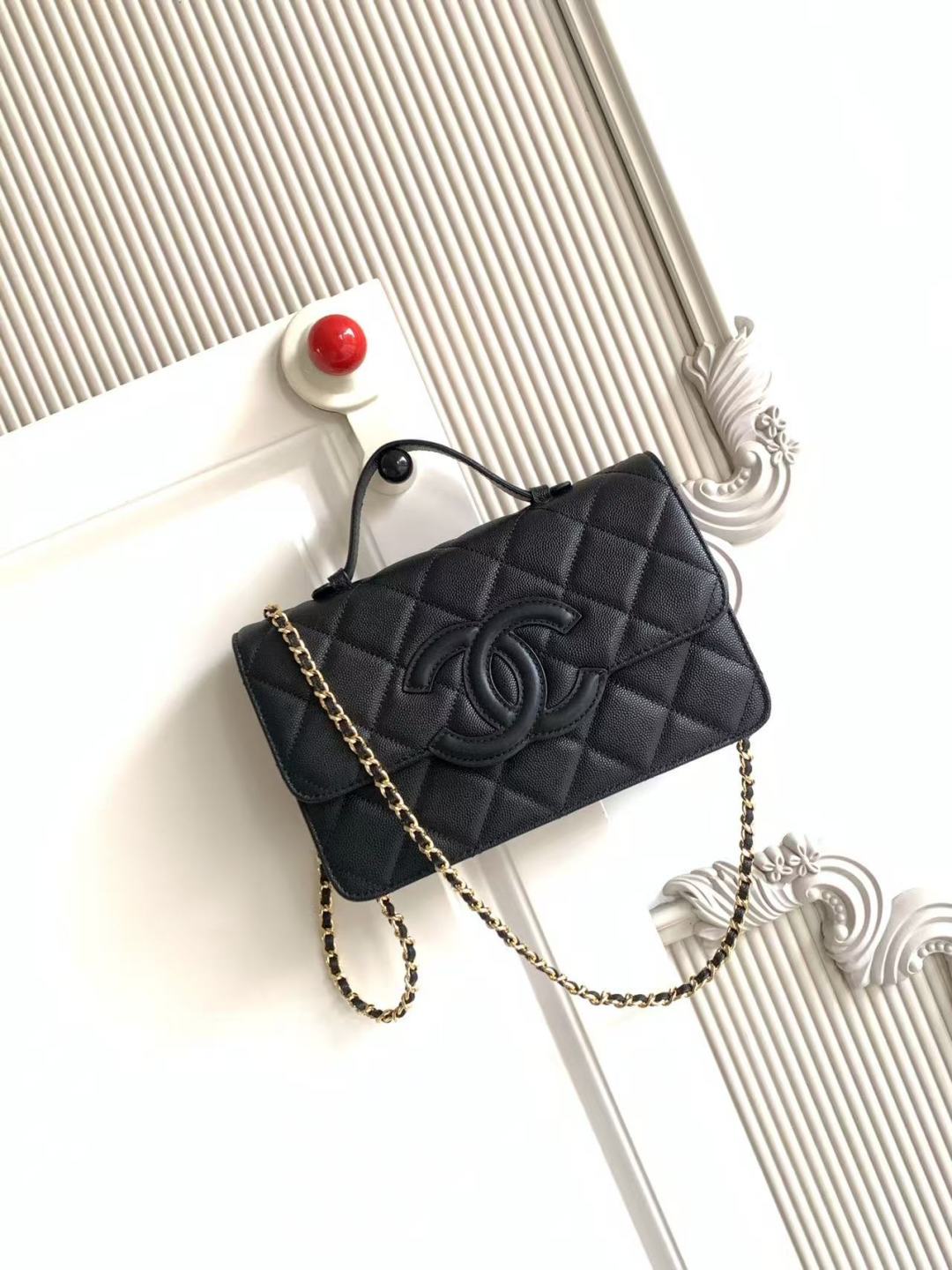 Chanel 2026 Flap Bag 24cm Pebbled Calfskin