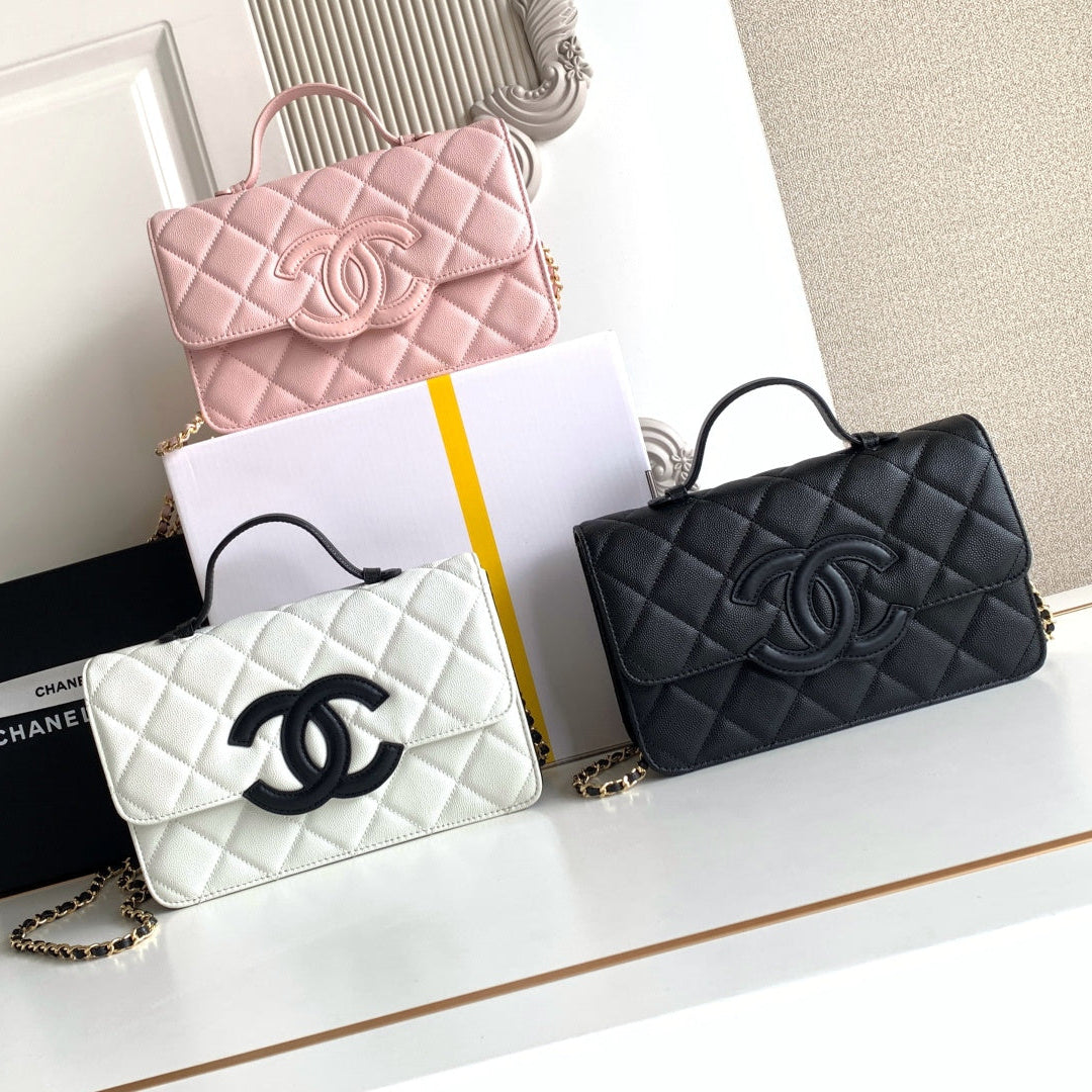 Chanel 2026 Flap Bag 24cm Pebbled Calfskin