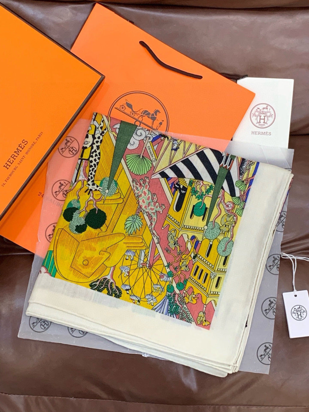 HM 25s The King Scarf 140cm Multicolor Cashmere 973042