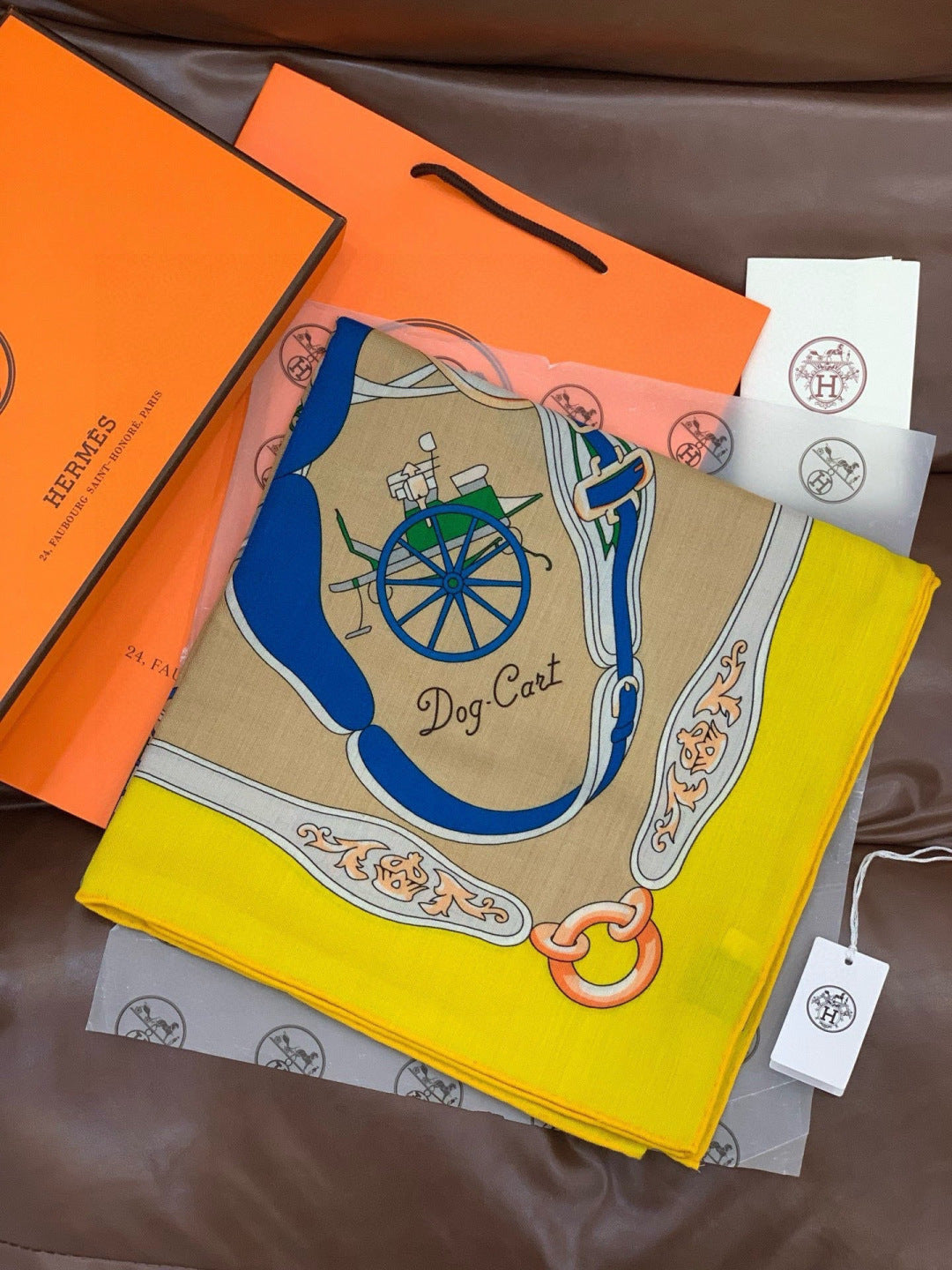 HM 25s The King Scarf 140cm Dark Beige Yellow Cashmere 973050