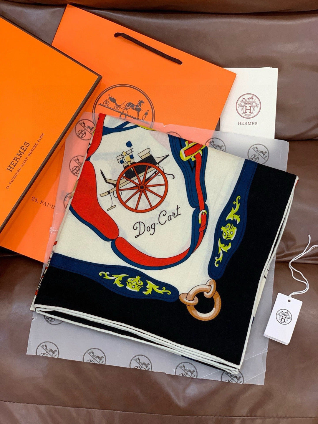 HM 25s The King Scarf 140cm Black White Colorful Cashmere 973051