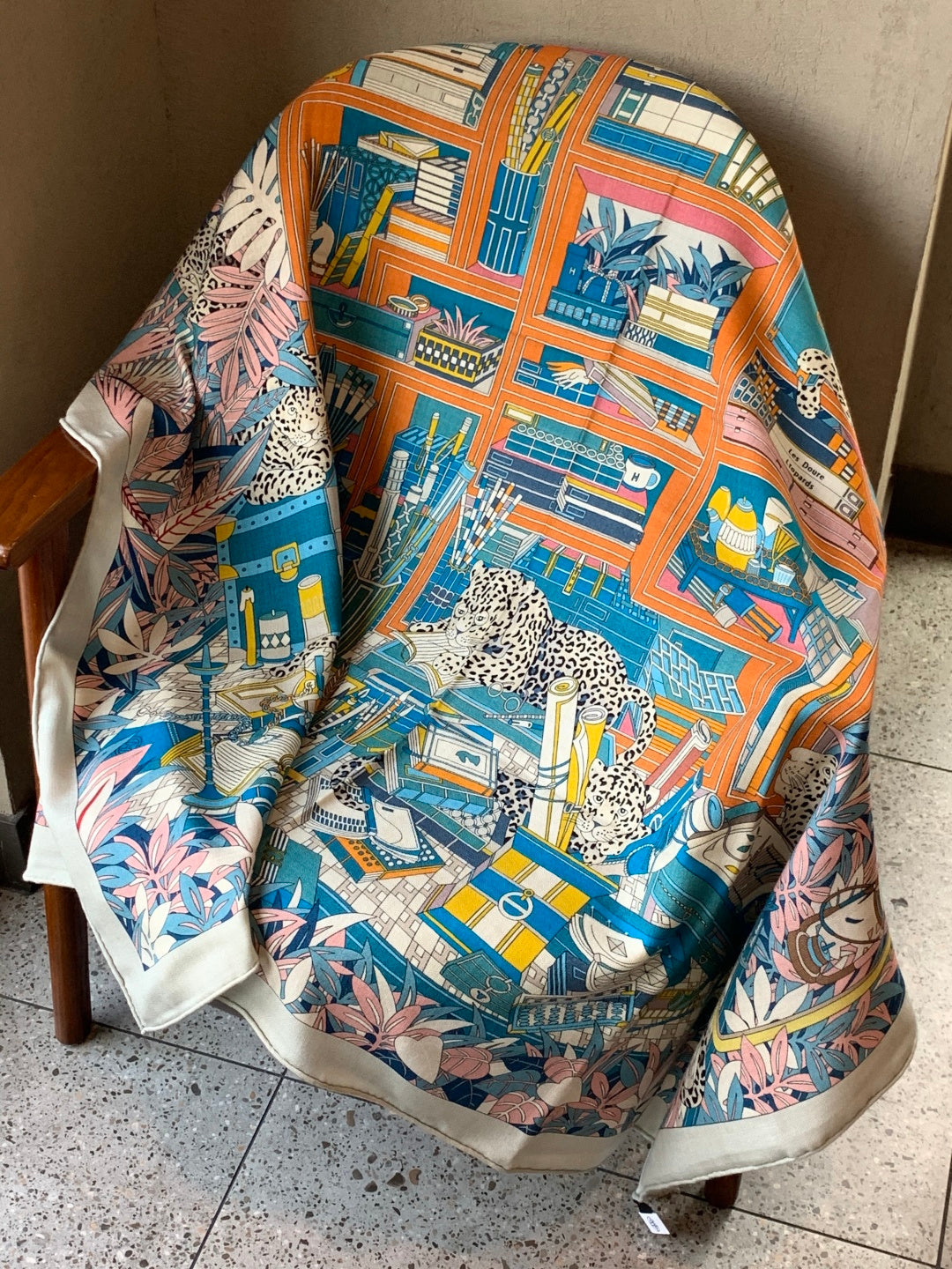 HM 25s Reversible Scarf 140cm Pink Blue Cashmere 976228