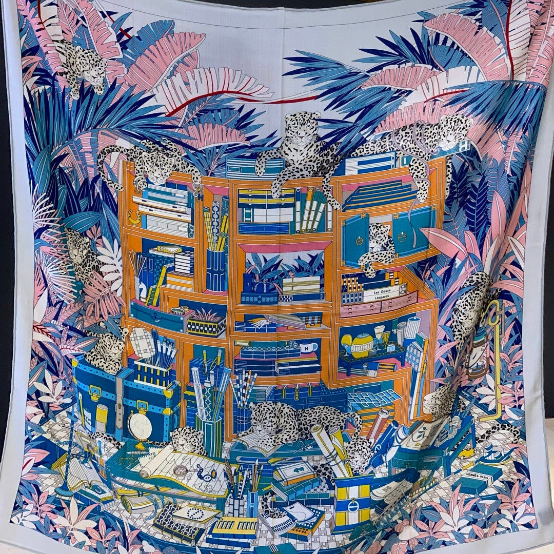 HM 25s Reversible Scarf 140cm Pink Blue Cashmere 976228