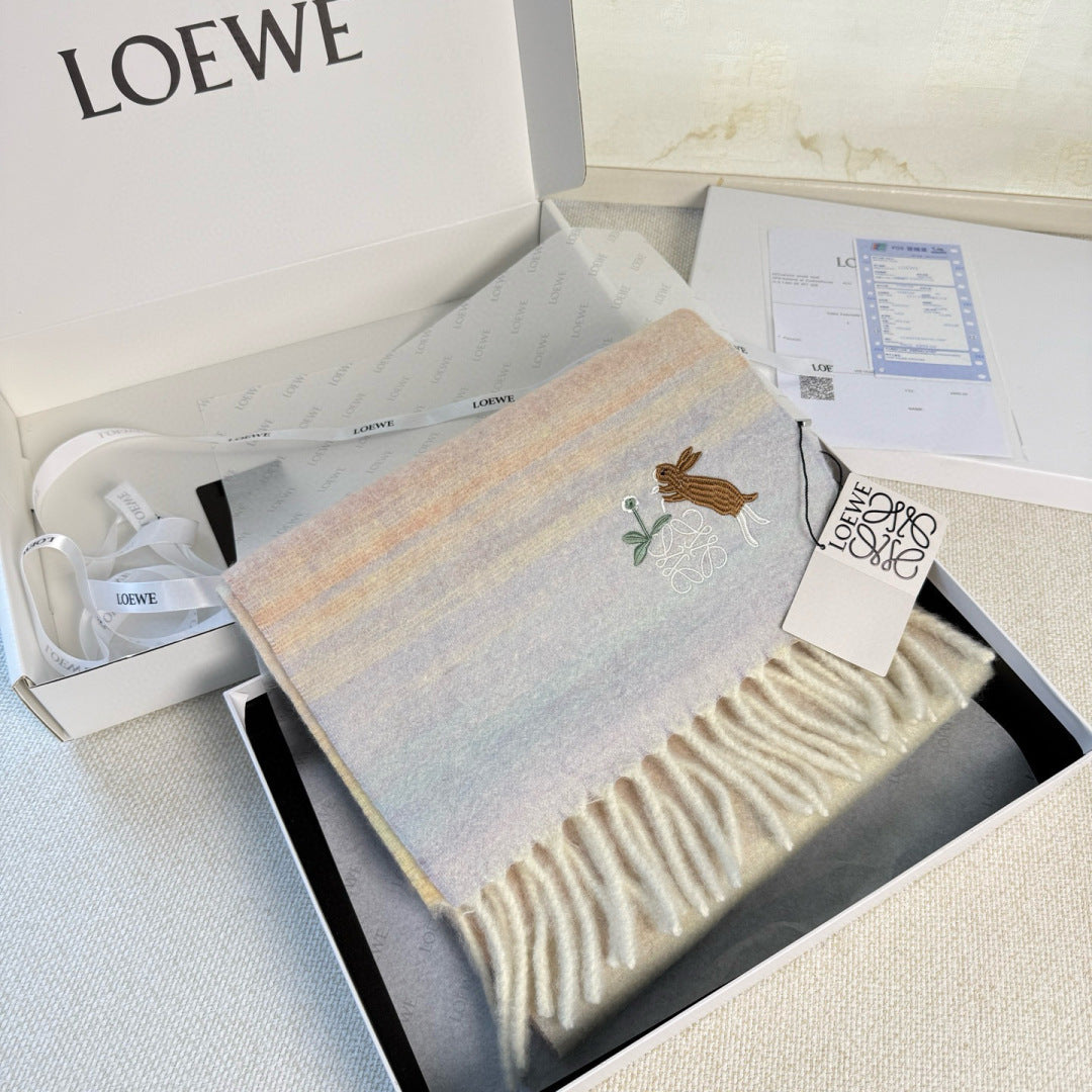 Loewe Scarf 180CM Mutilcolor Cashmere 968377