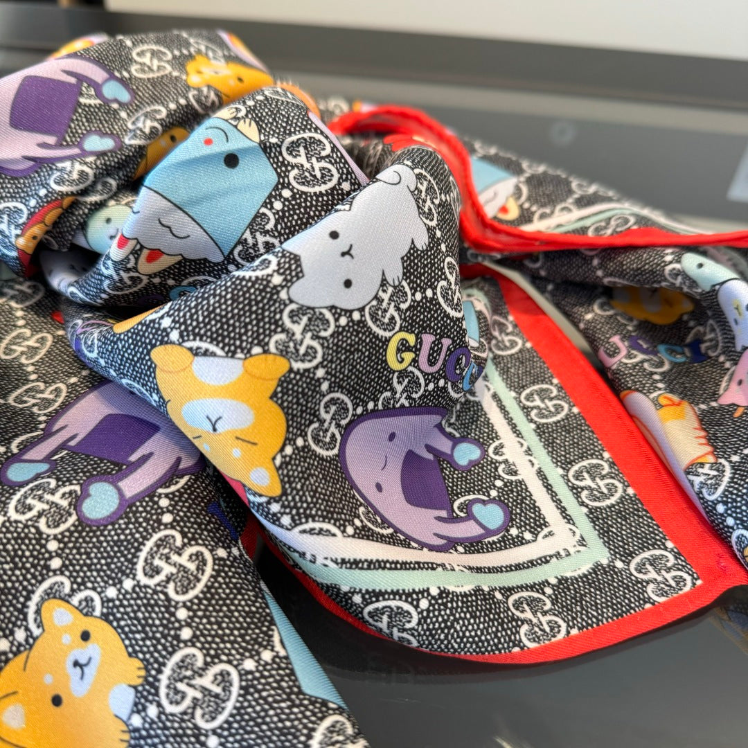 GG Horsebit 135CM  Mutilcolor  Mulberry Silk 272583