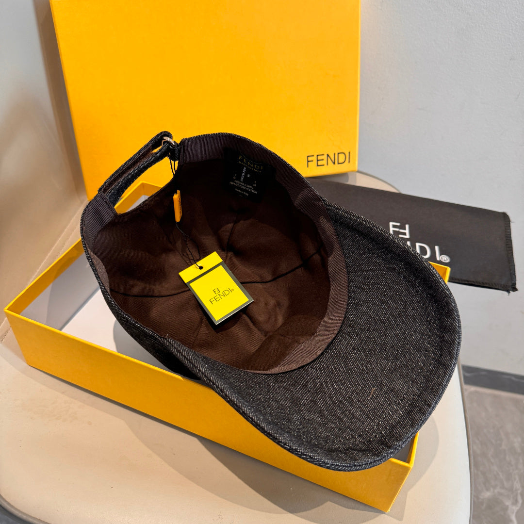 Fendi Double F Baseball Cap Cotton 323705