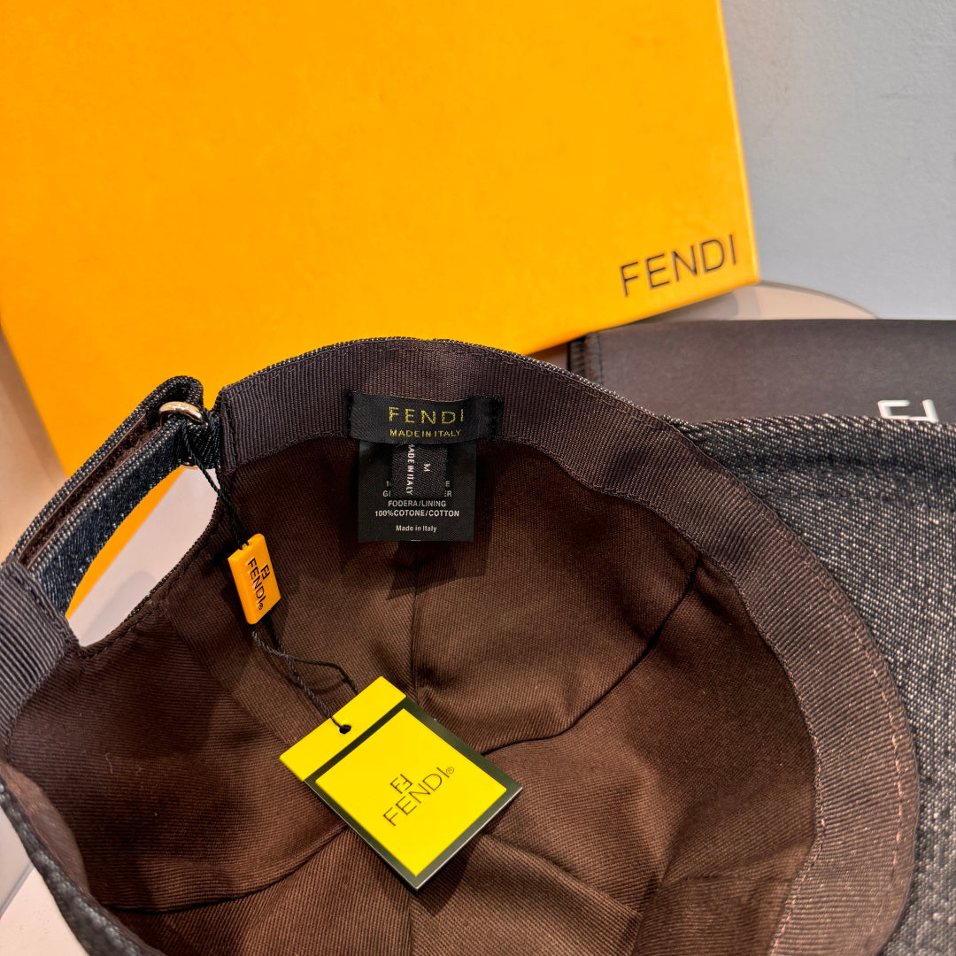 Fendi Double F Baseball Cap Cotton 323705