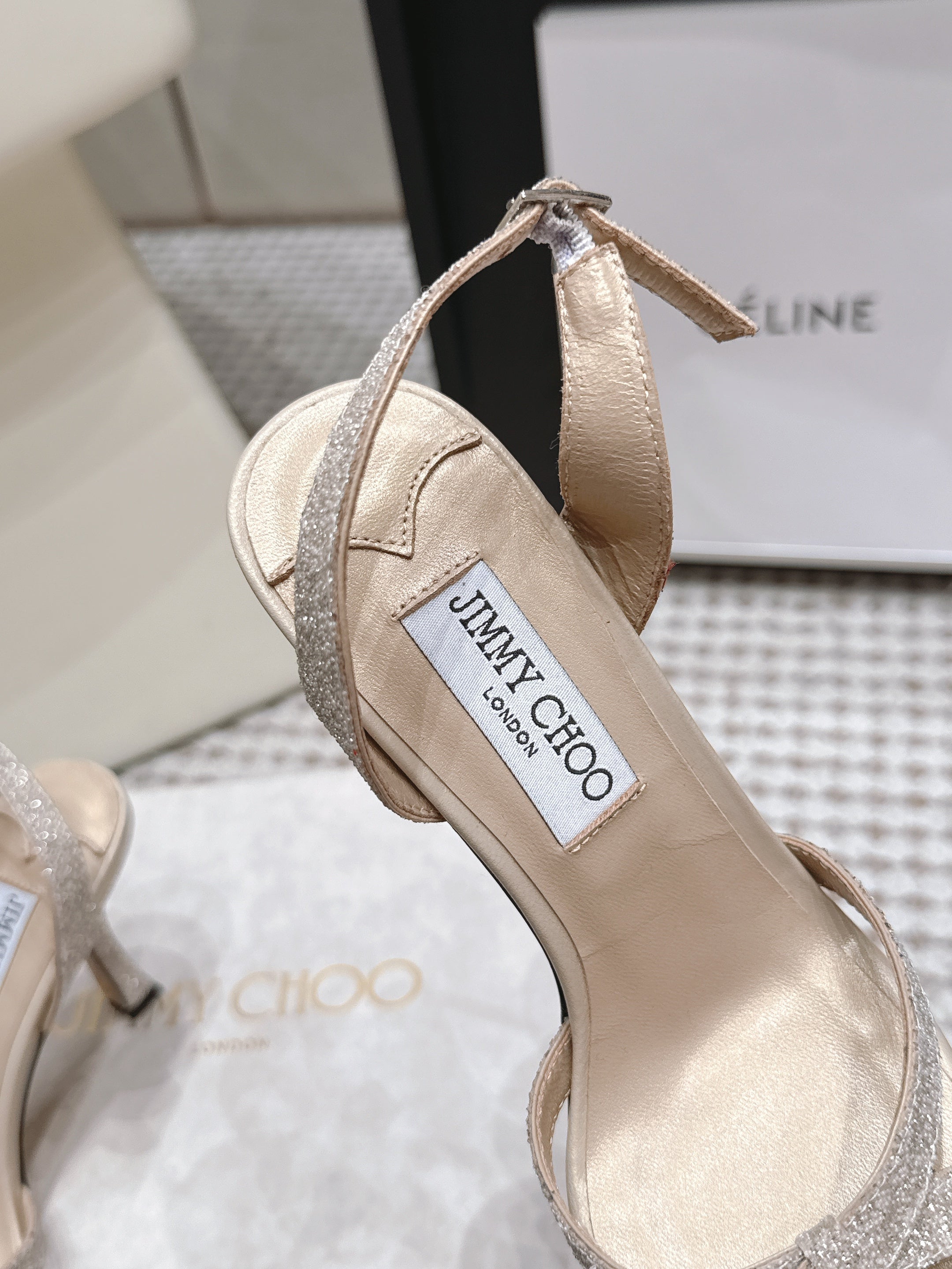 Jimmy Choo 2026 Elsy Sandals Suede Leather 930980