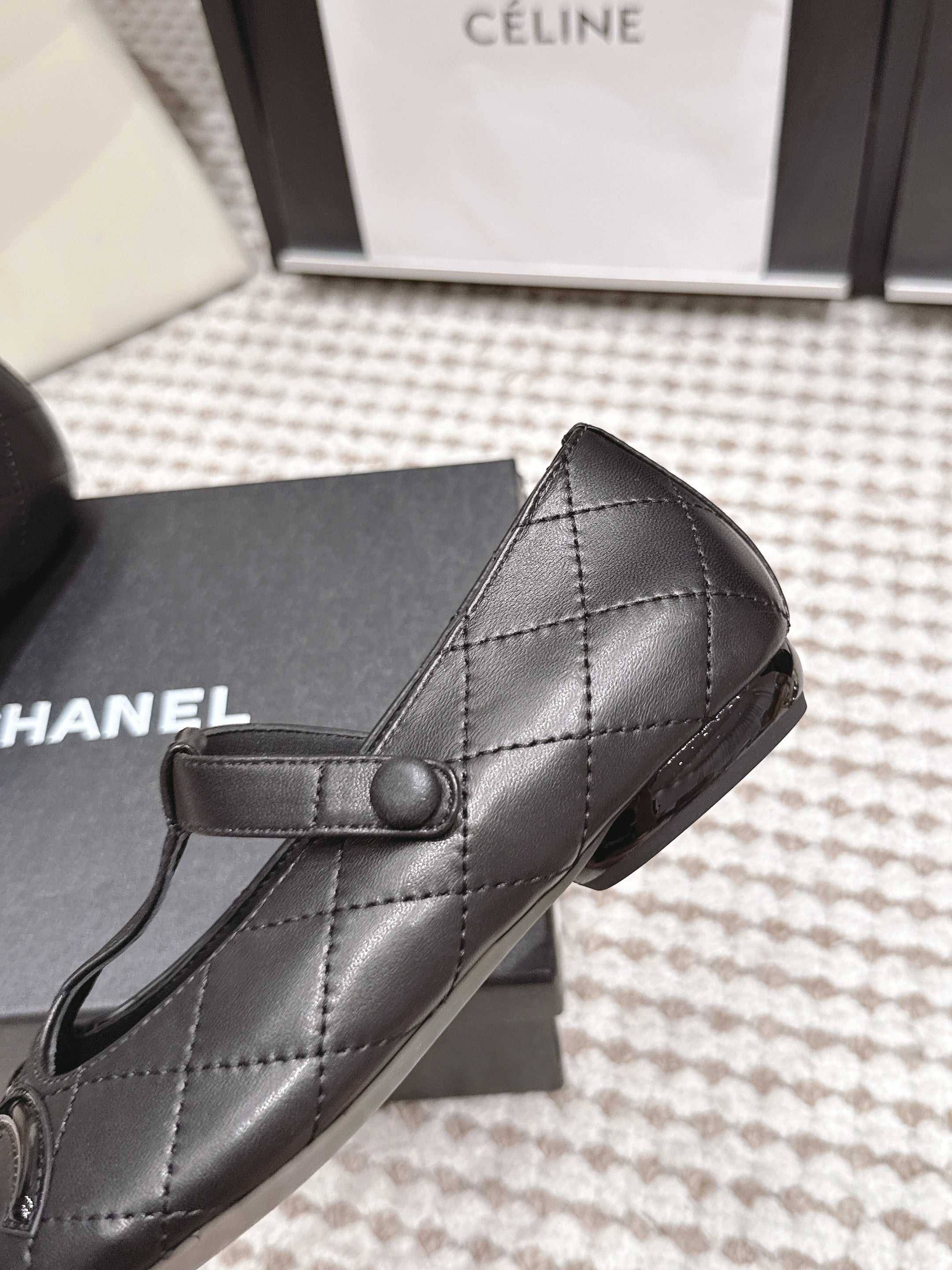 Chanel 2026 Mary Jane Quilted Flats Lambskin 930599