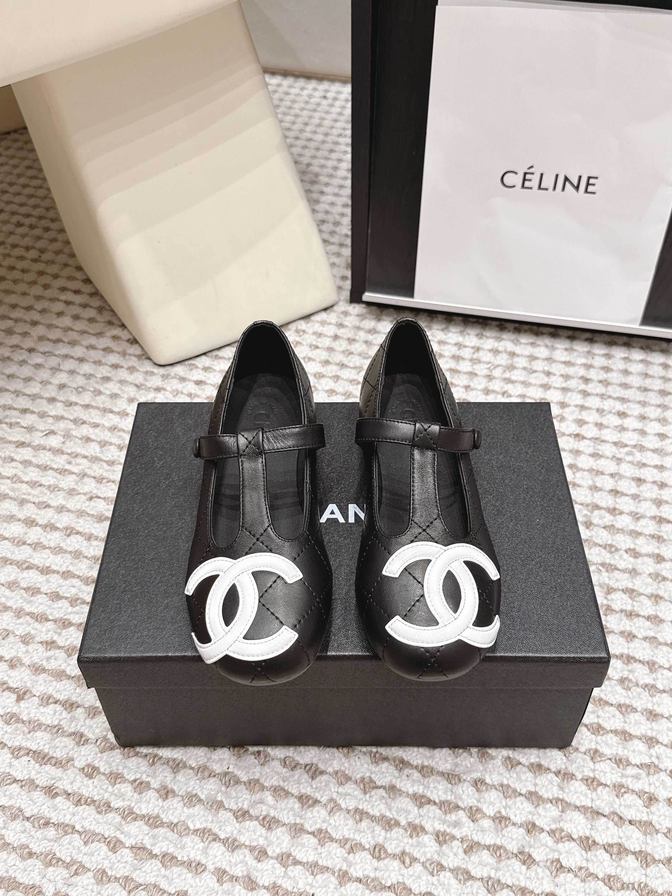 Chanel 2026 Mary Jane Quilted Flats Lambskin 930599