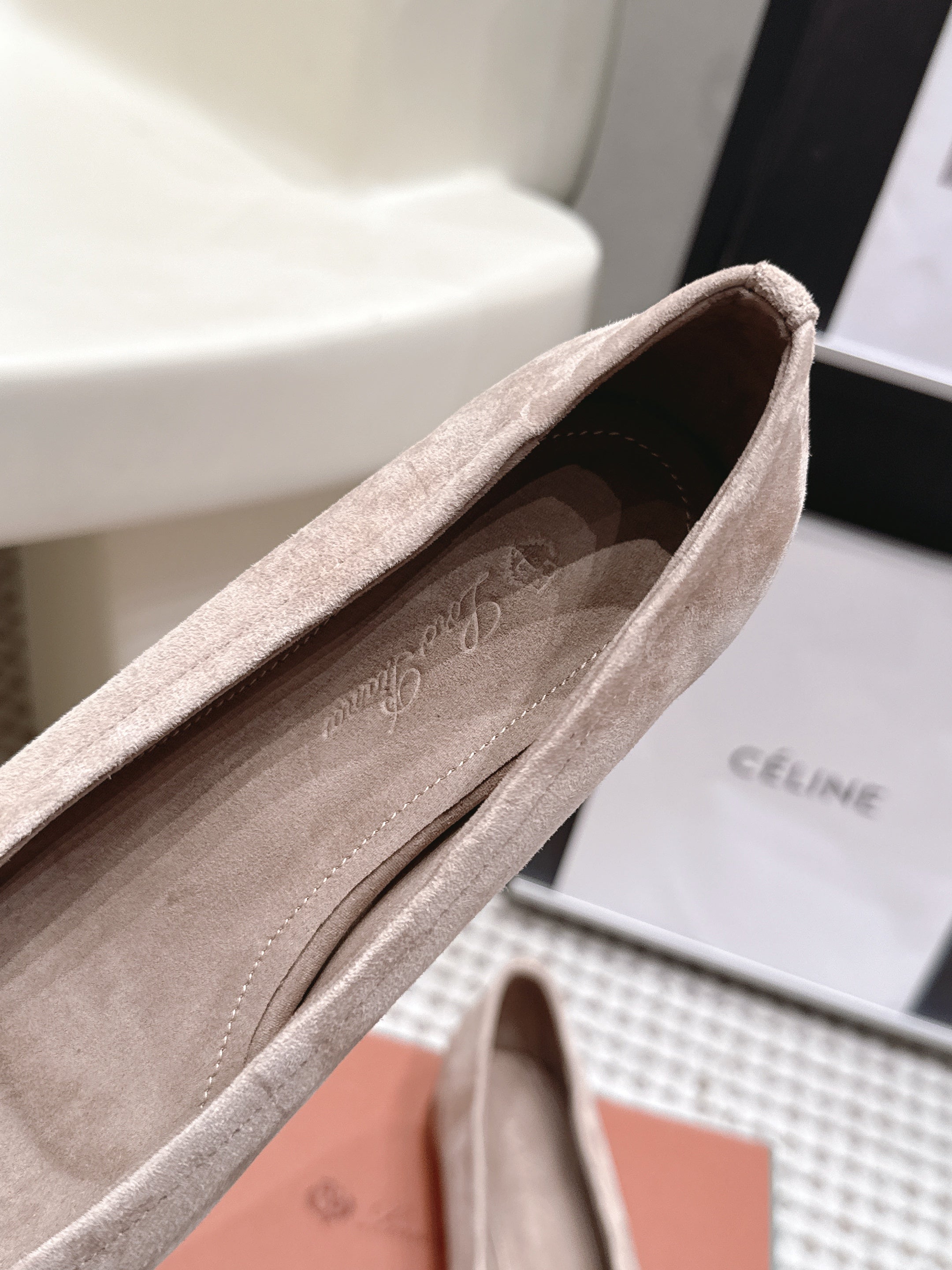 Loro Piana 2026 Bow Ballet Flat Suede 930997