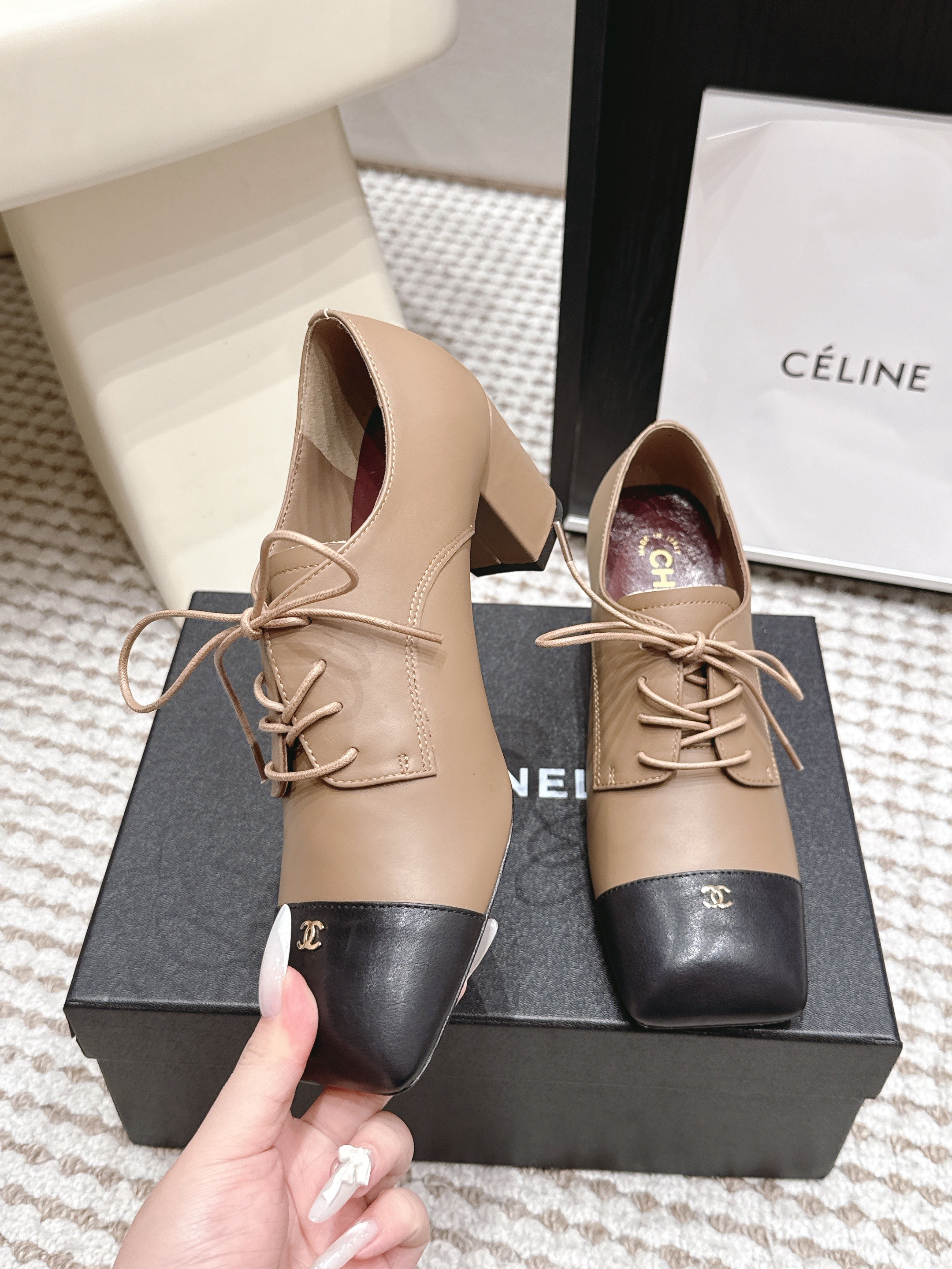 Chanel 2026 Mary Jane Shoes 50mm Cowhide 930696