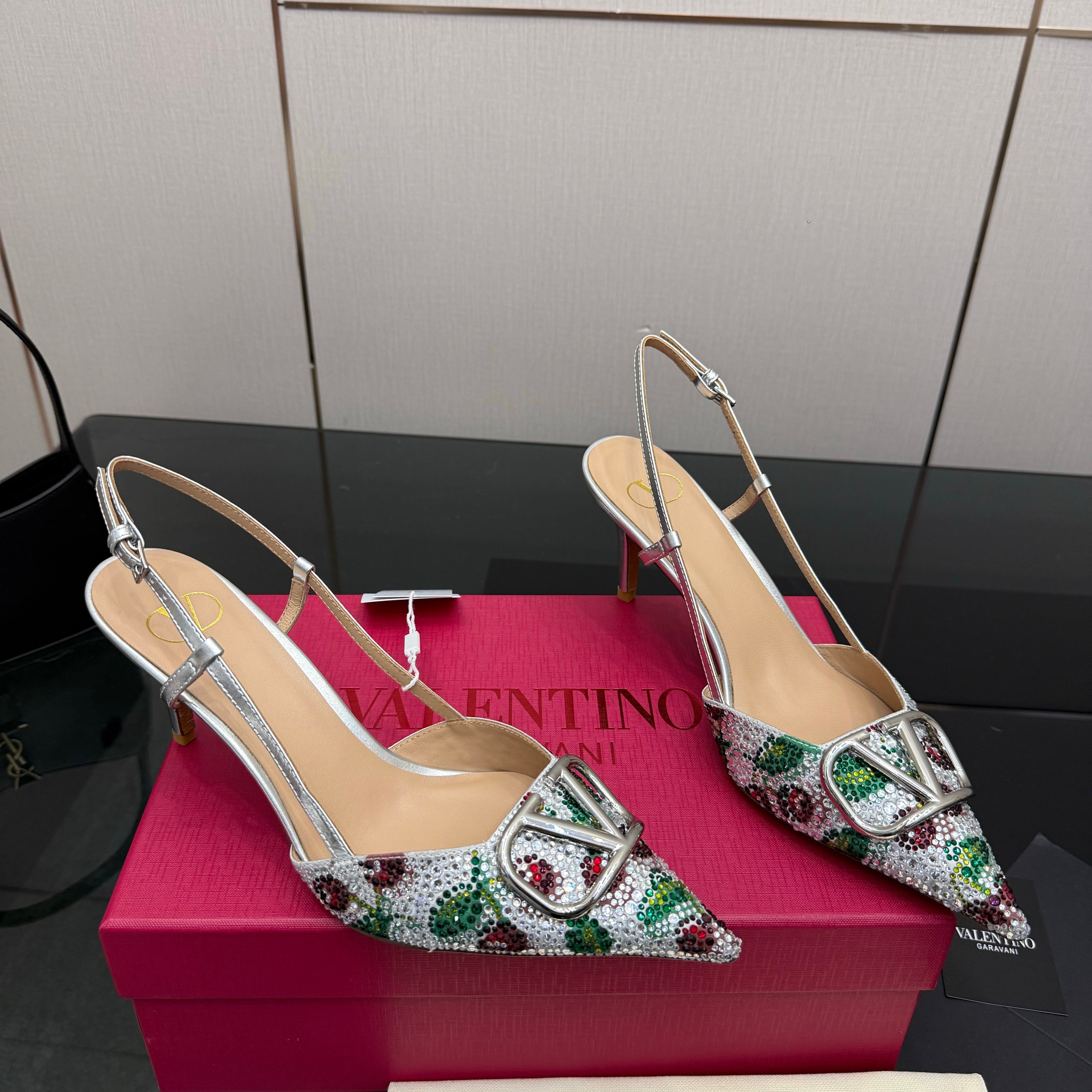 VT 26s Slingback 80 Crystal Colorful Leather 725843