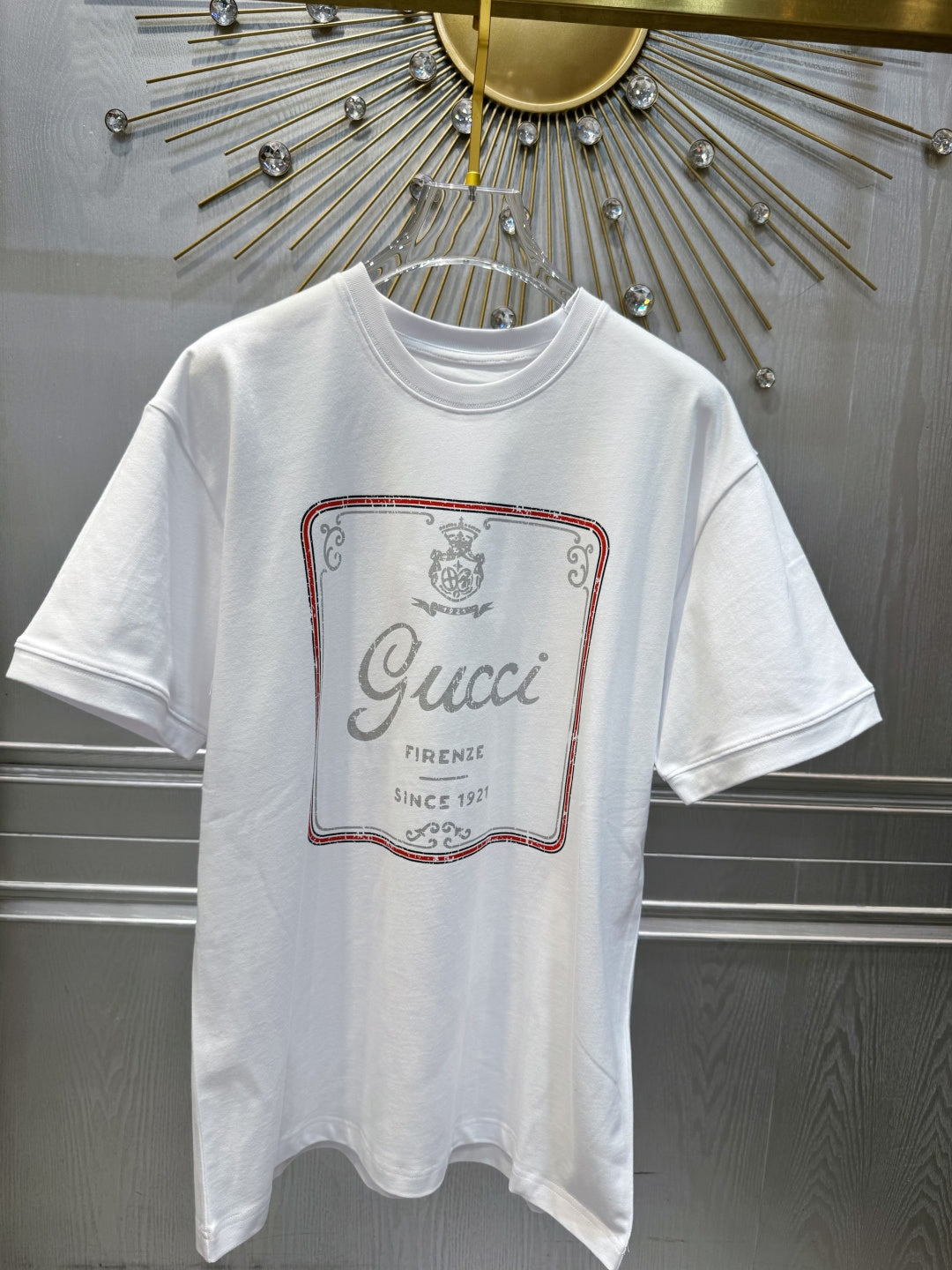 Gucci 2026 Short-sleeved Printed T-shirt White Cotton
