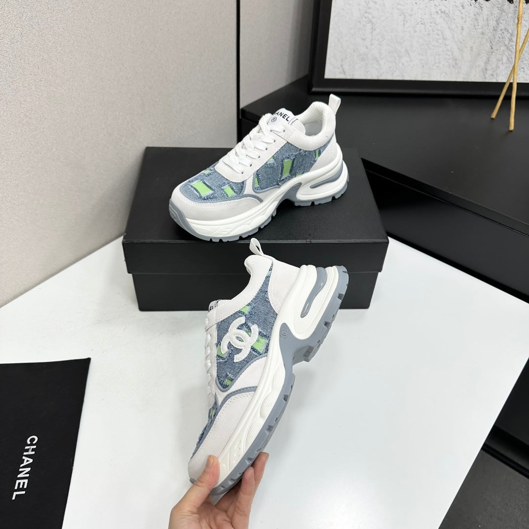 Channel 2026 Casual Sneakers 50mm Demin Suede 894875