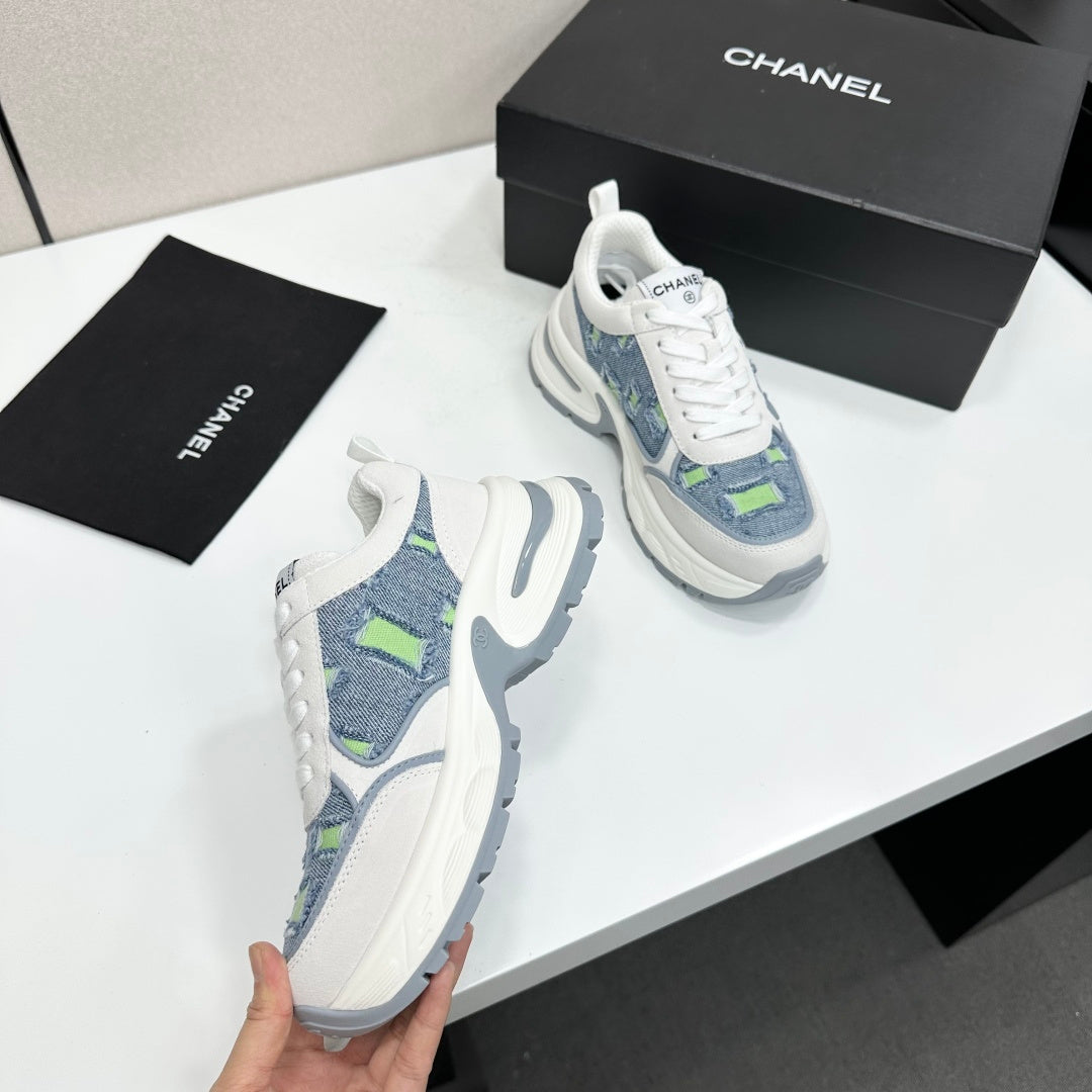 Channel 2026 Casual Sneakers 50mm Demin Suede 894875