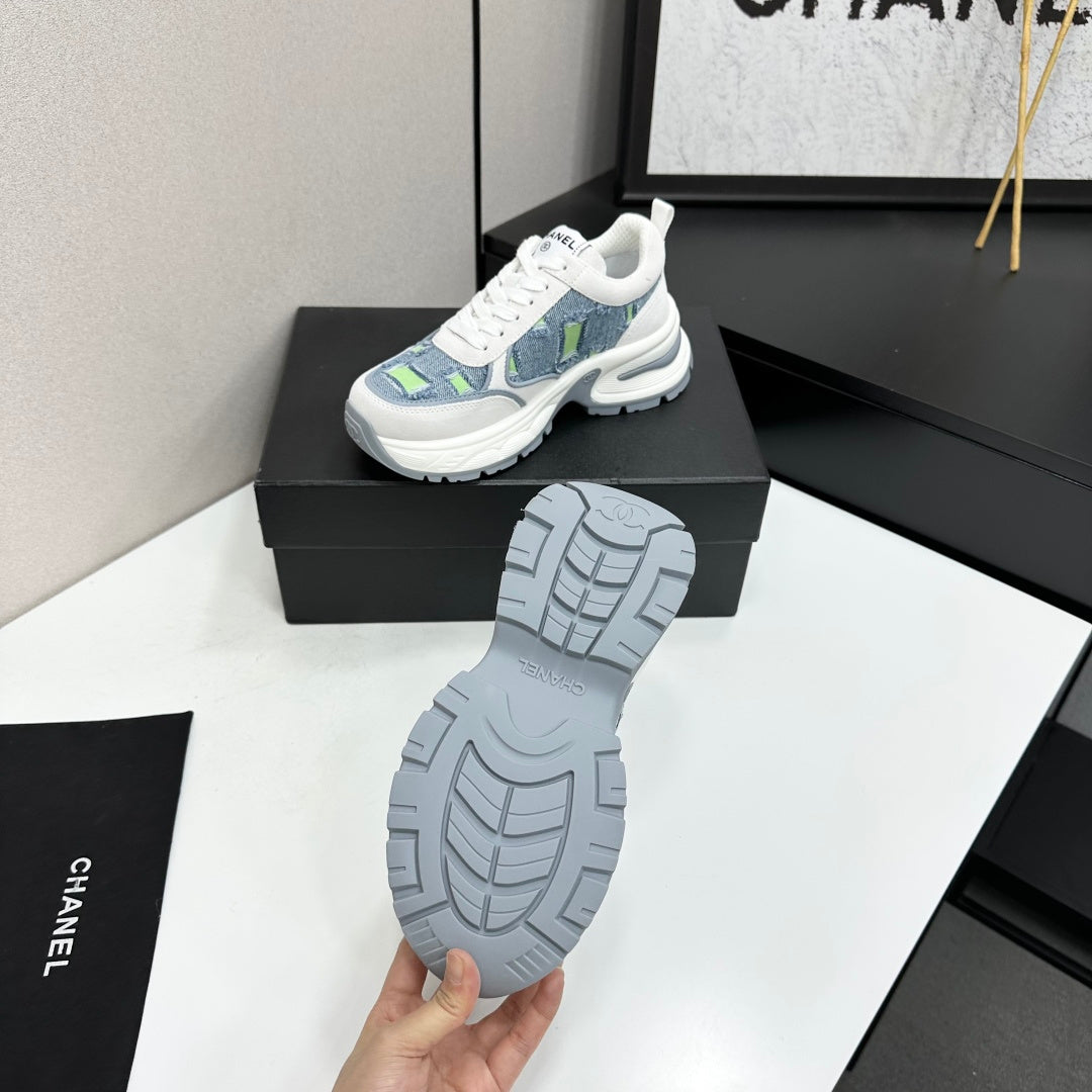 Channel 2026 Casual Sneakers 50mm Demin Suede 894875