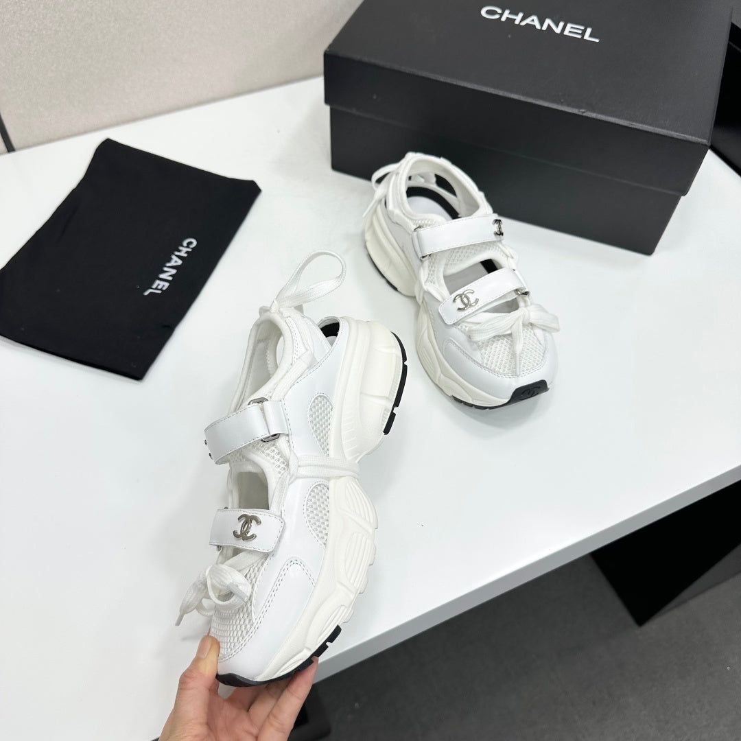 Channel 2026 Casual Sneakers 30mm Mesh Calfskin 894891