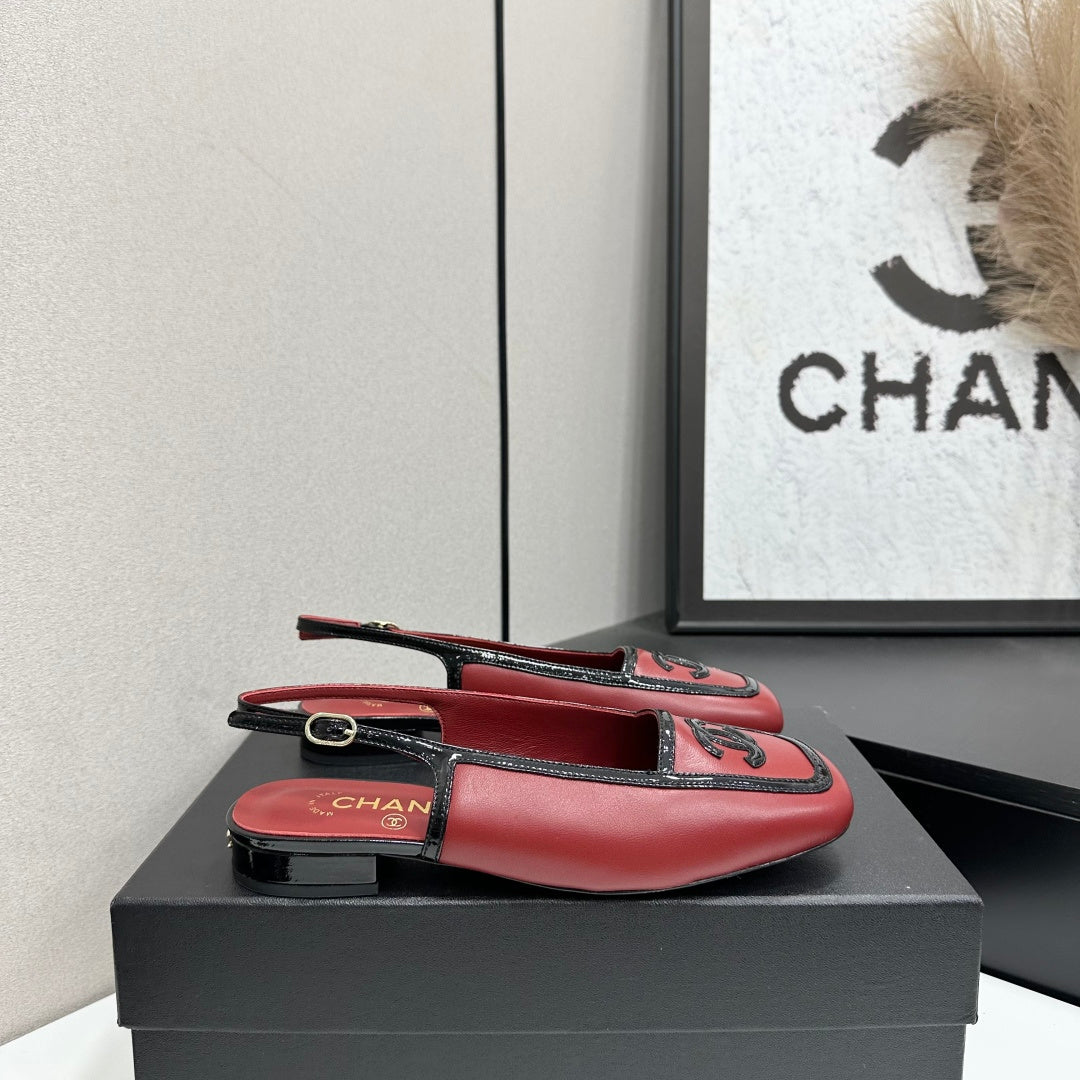 Chanel 2026 Square Toe Slingback 20mm Lambskin 925593